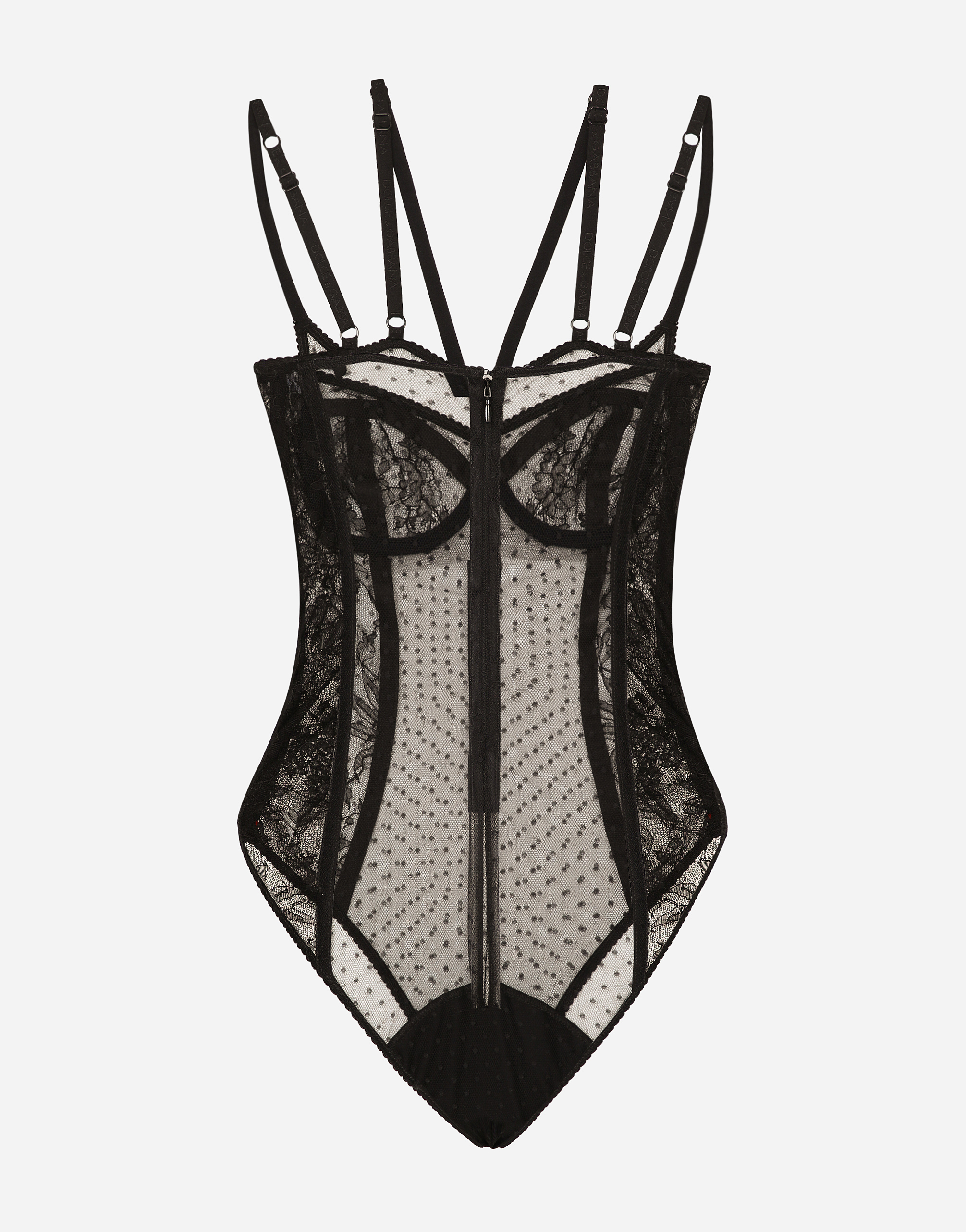 Dolce & Gabbana Lace Jumpsuit In Black