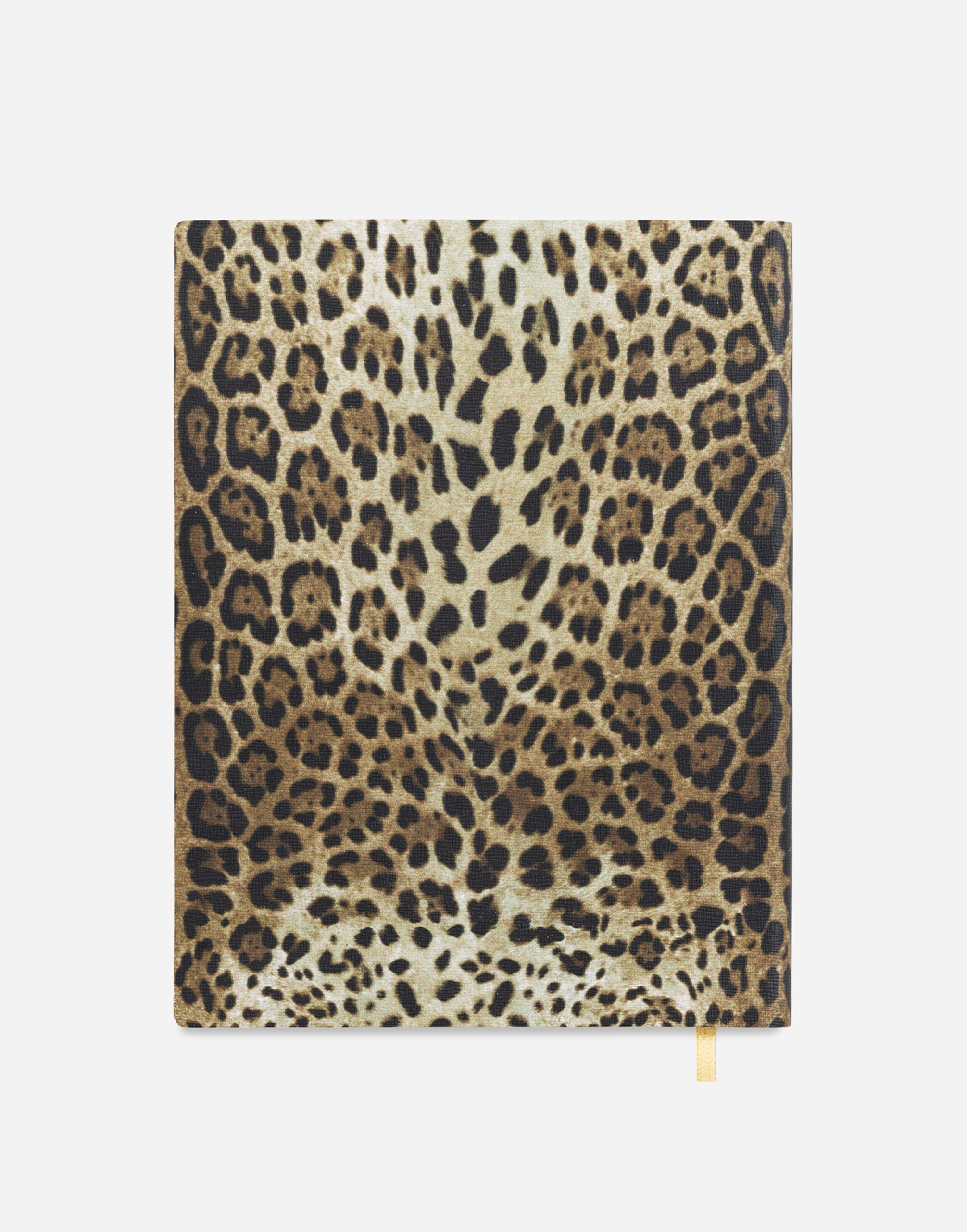 Dolce & Gabbana Large Ruled Notebook Leather Cover Multicolor Unisex Onesize In Multicolor