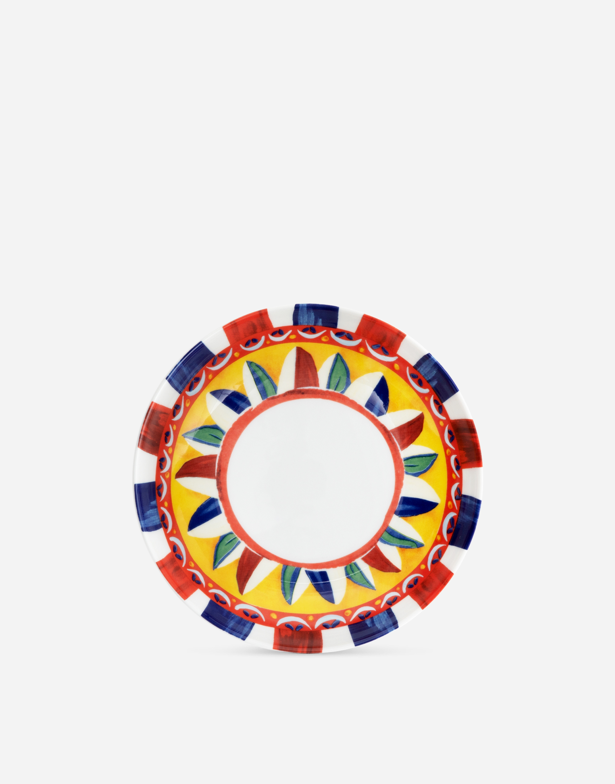 Dolce & Gabbana Set 2 Porcelain Soup Plates Multicolor Unisex Onesize In Multicolor