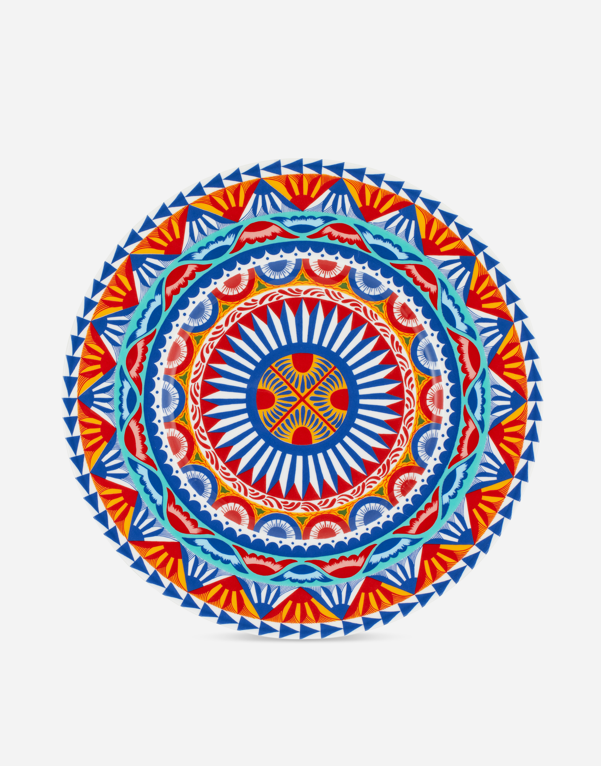 Dolce & Gabbana Charger Plate In Fine Porcelain In Multicolor