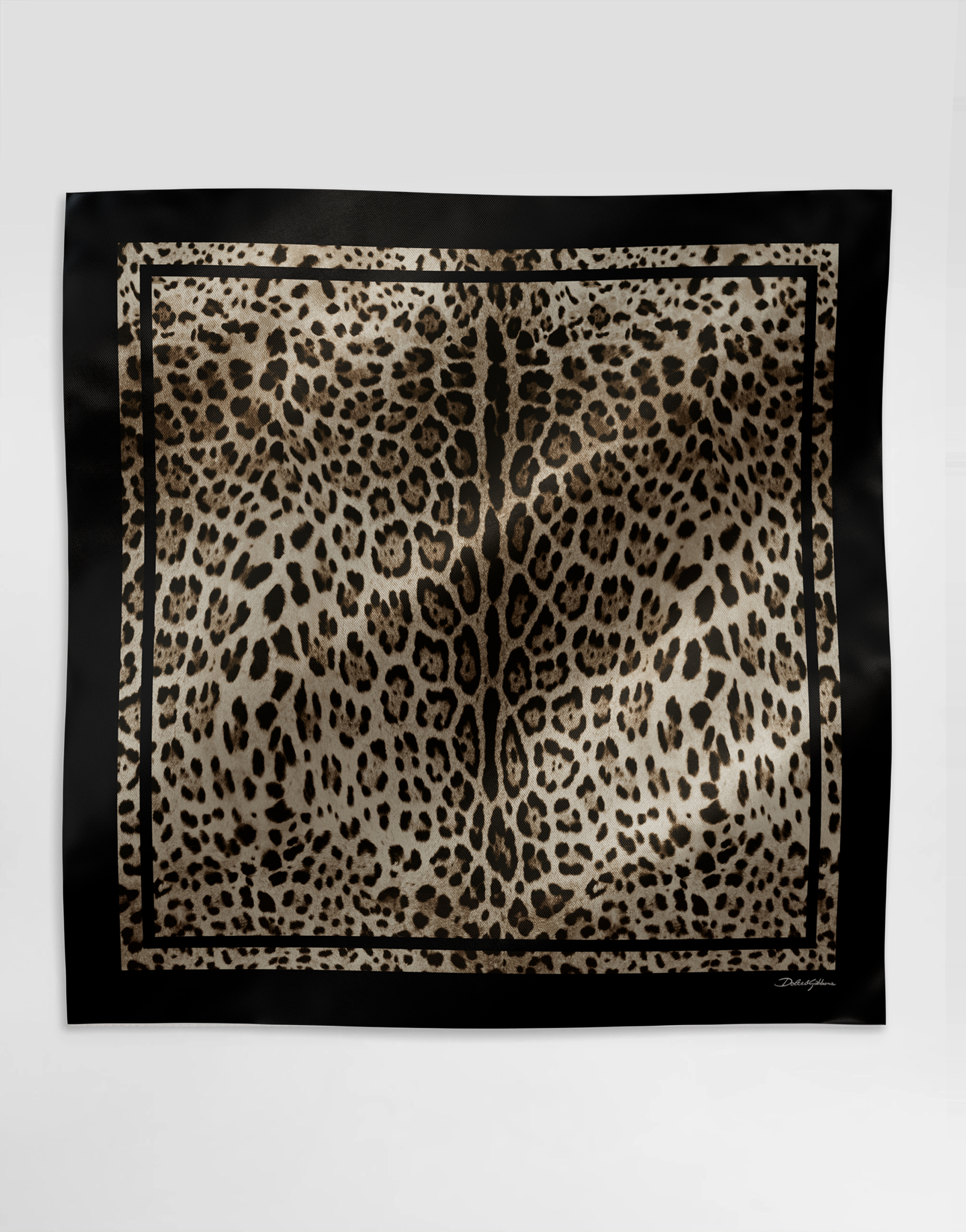Dolce & Gabbana Leopard-print silk twill foulard (90x90)