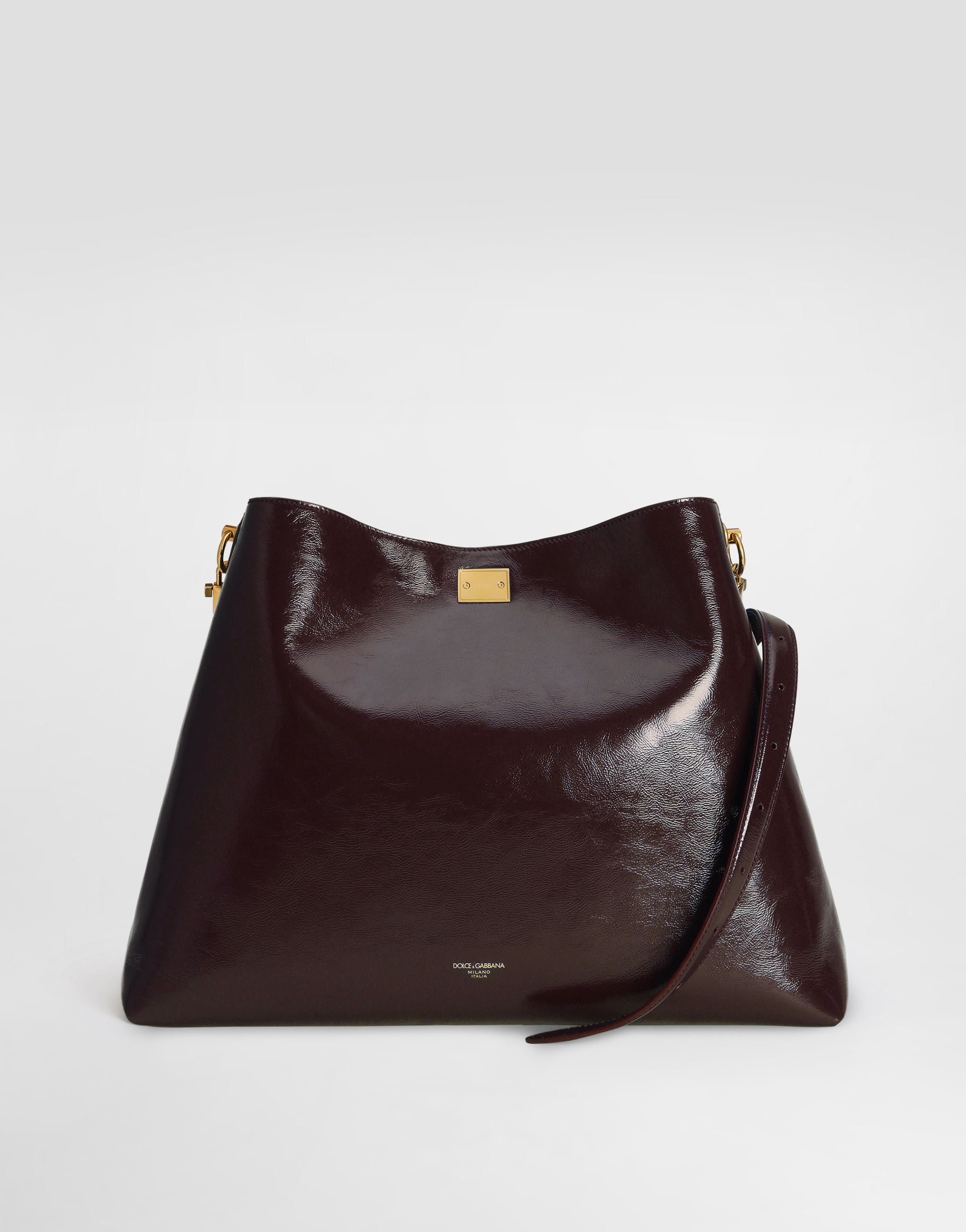  Dolce & Gabbana Dolce & Gabbana Large Vittoria Calfskin Shoulder Bag - Woman Shoulder And Crossbody Bags Purple Onesize 