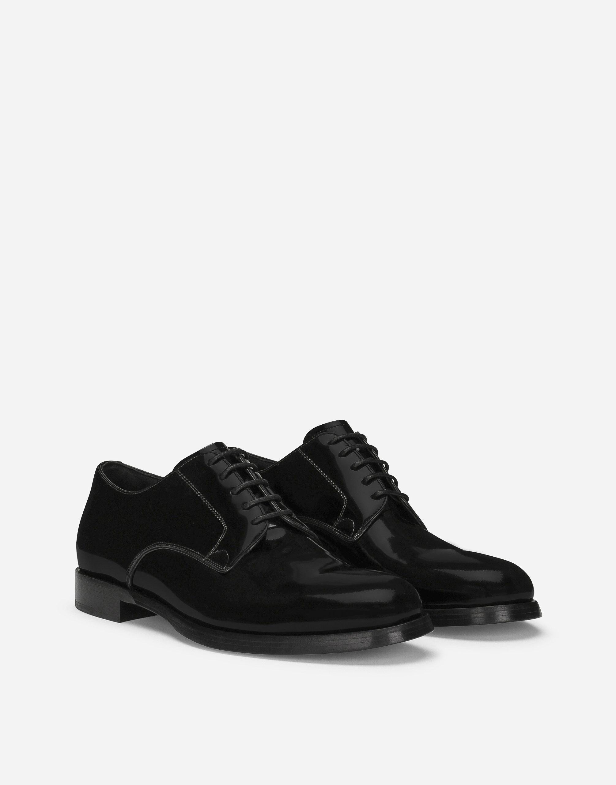DOLCE & GABBANA POLISHED CALFSKIN DERBY SHOES