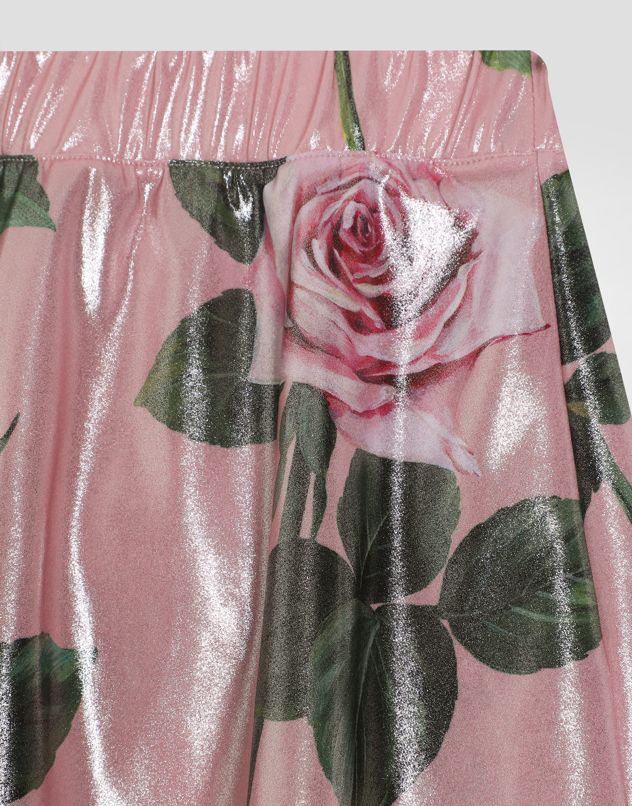 Dolce & Gabbana Sarong Skirt With Rose Print In Print