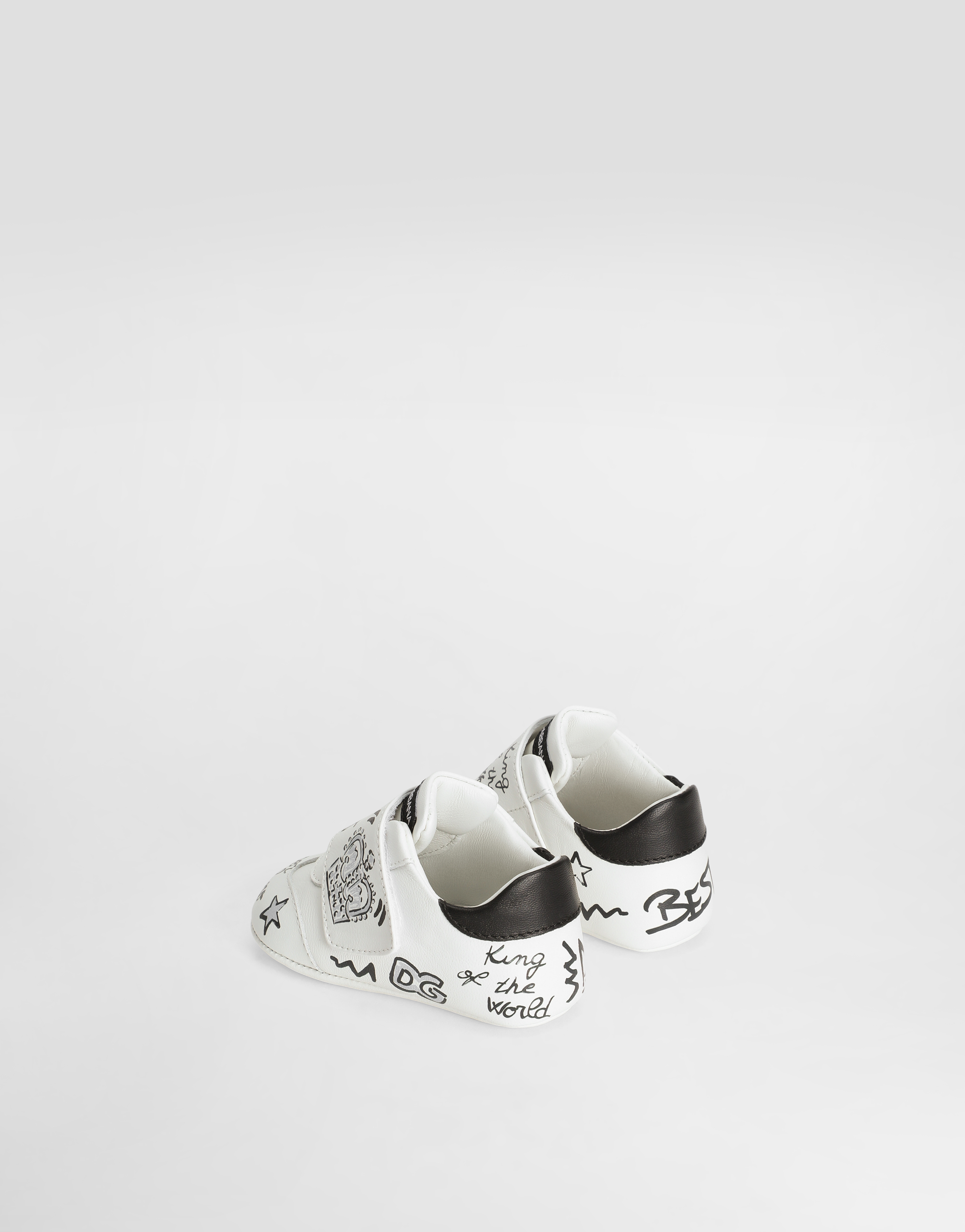 Sneakers printed nappa leather