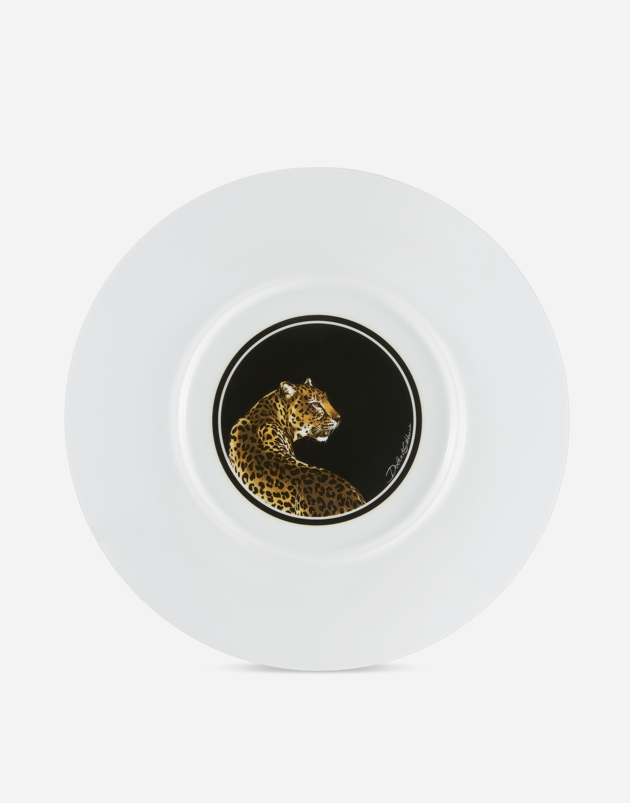 Dolce & Gabbana Porcelain Platter In Multicolor