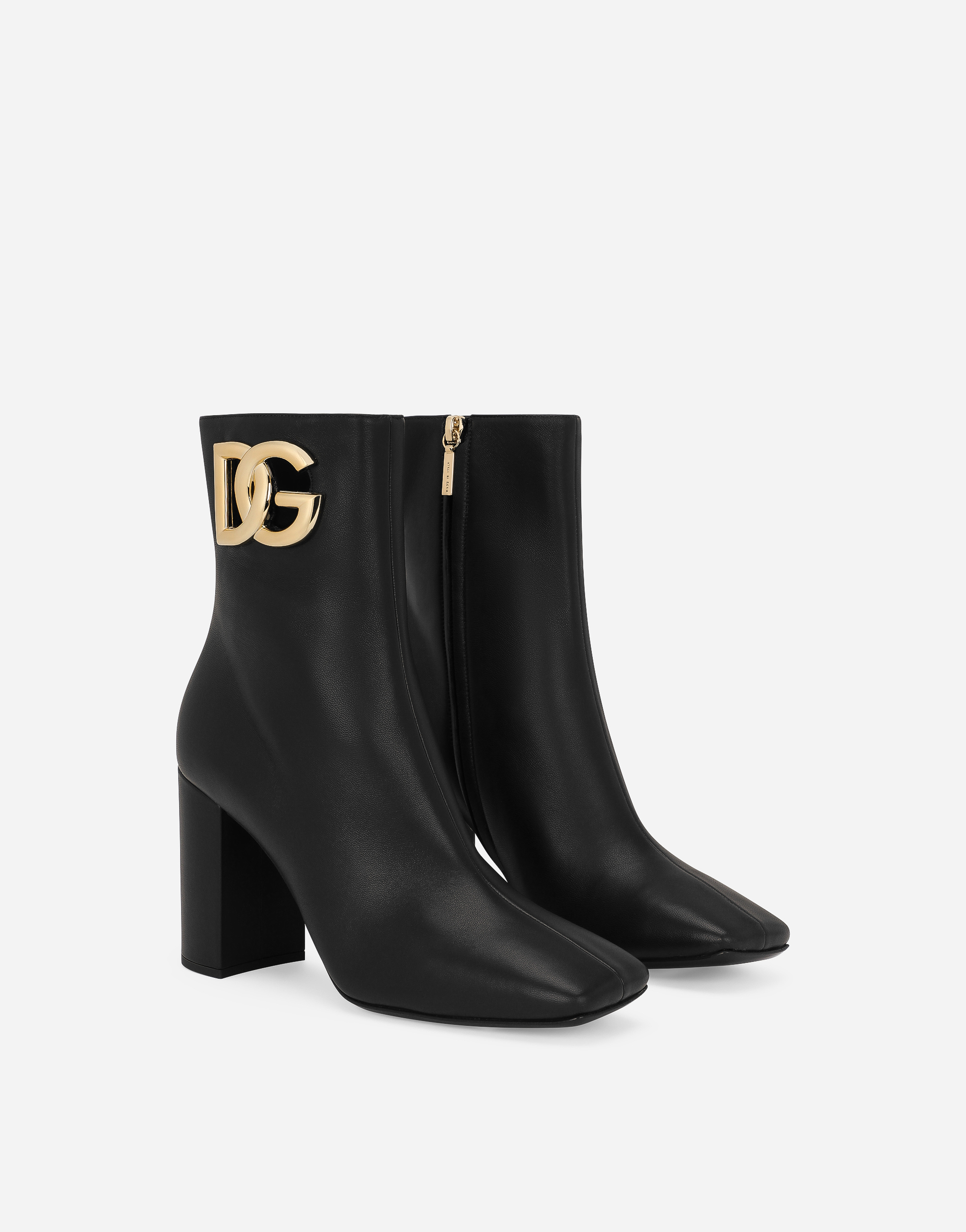 ブラックのウィメンズ Nappa leather ankle boots | Dolce&Gabbana®
