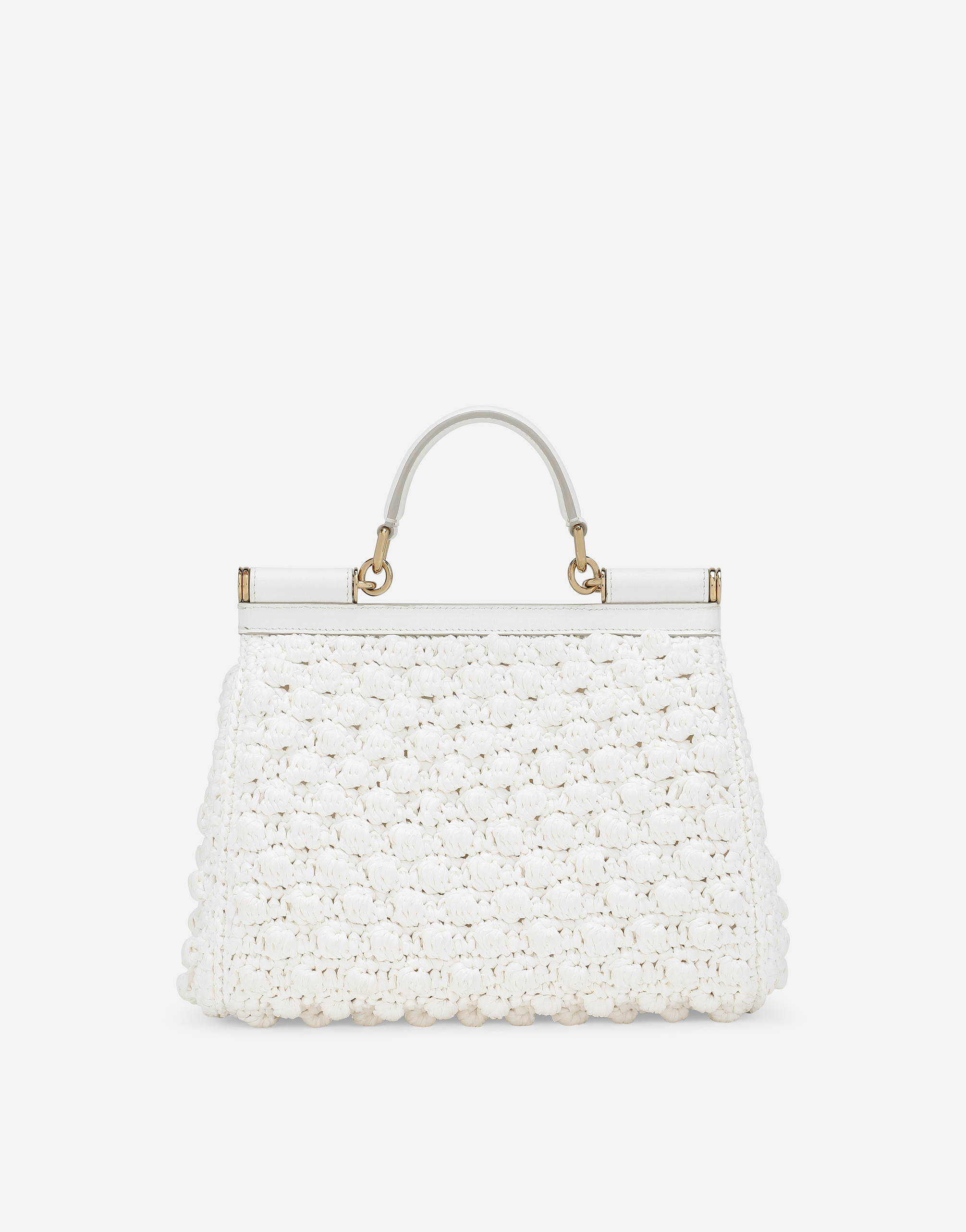 Dolce & Gabbana Large Sicily Interwoven Tote Bag In ホワイト