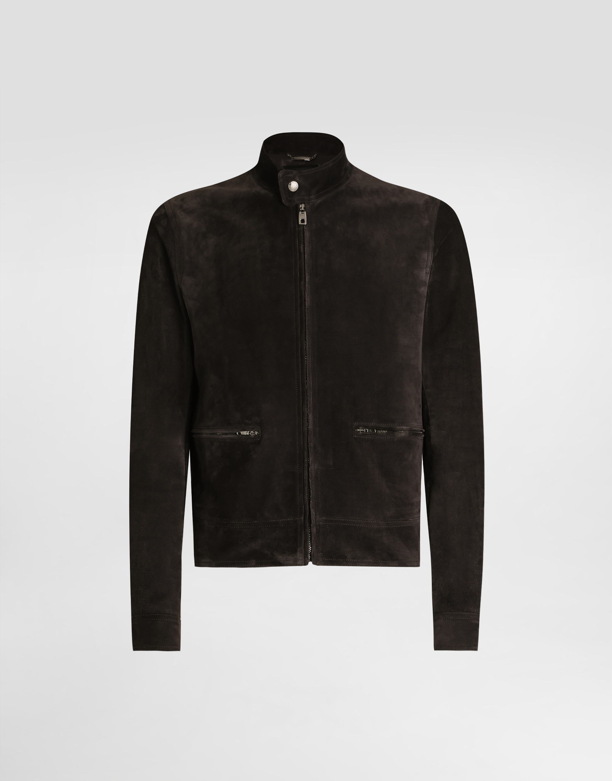 Dolce & Gabbana Calfskin Jacket - Man Coats And Jackets Brown