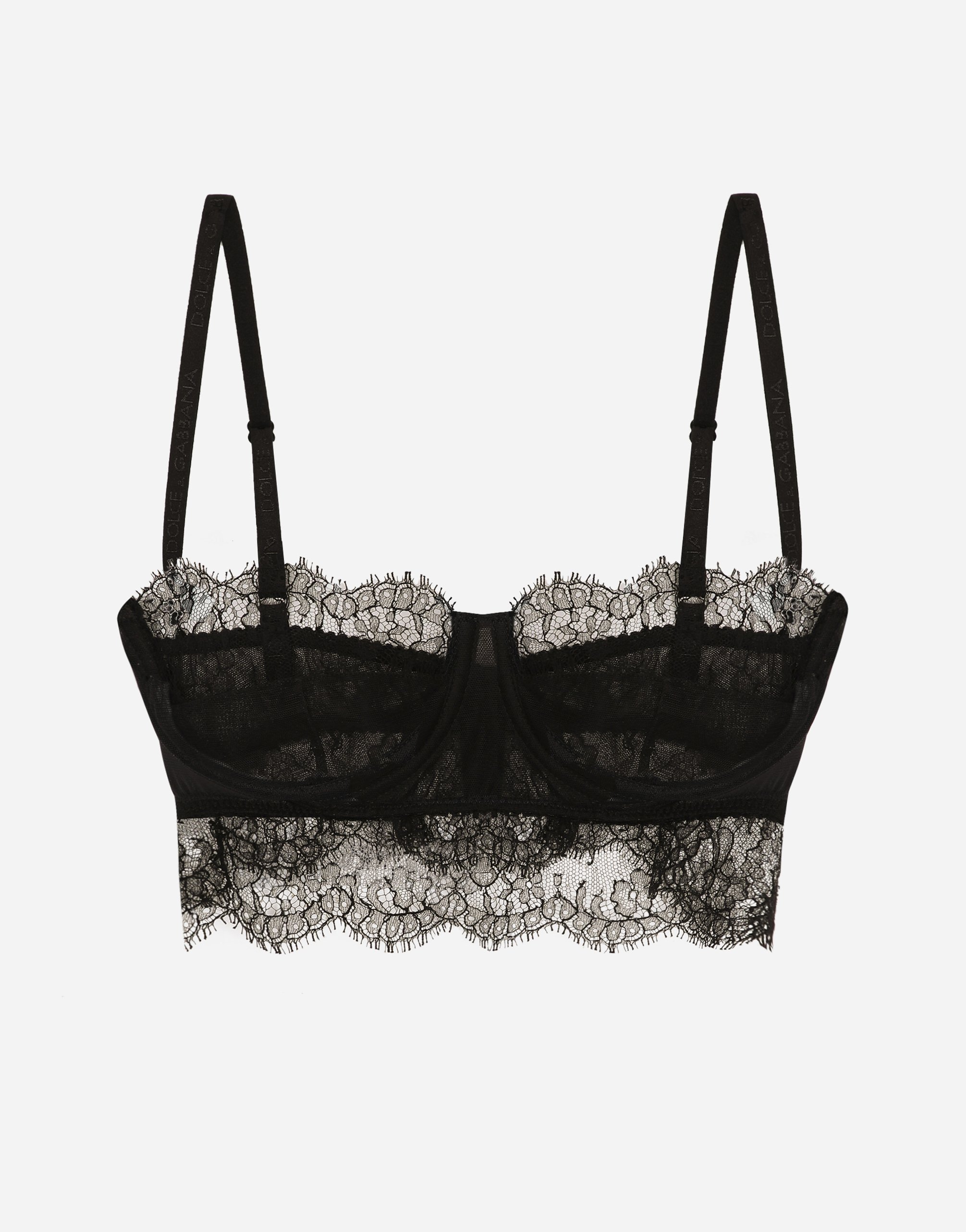 ブラジャー DOLCE GABBANA Women Bras O1A58T ON02WN0000 Black Lace balconette bralette in Black for Women | Dolce&Gabbana®