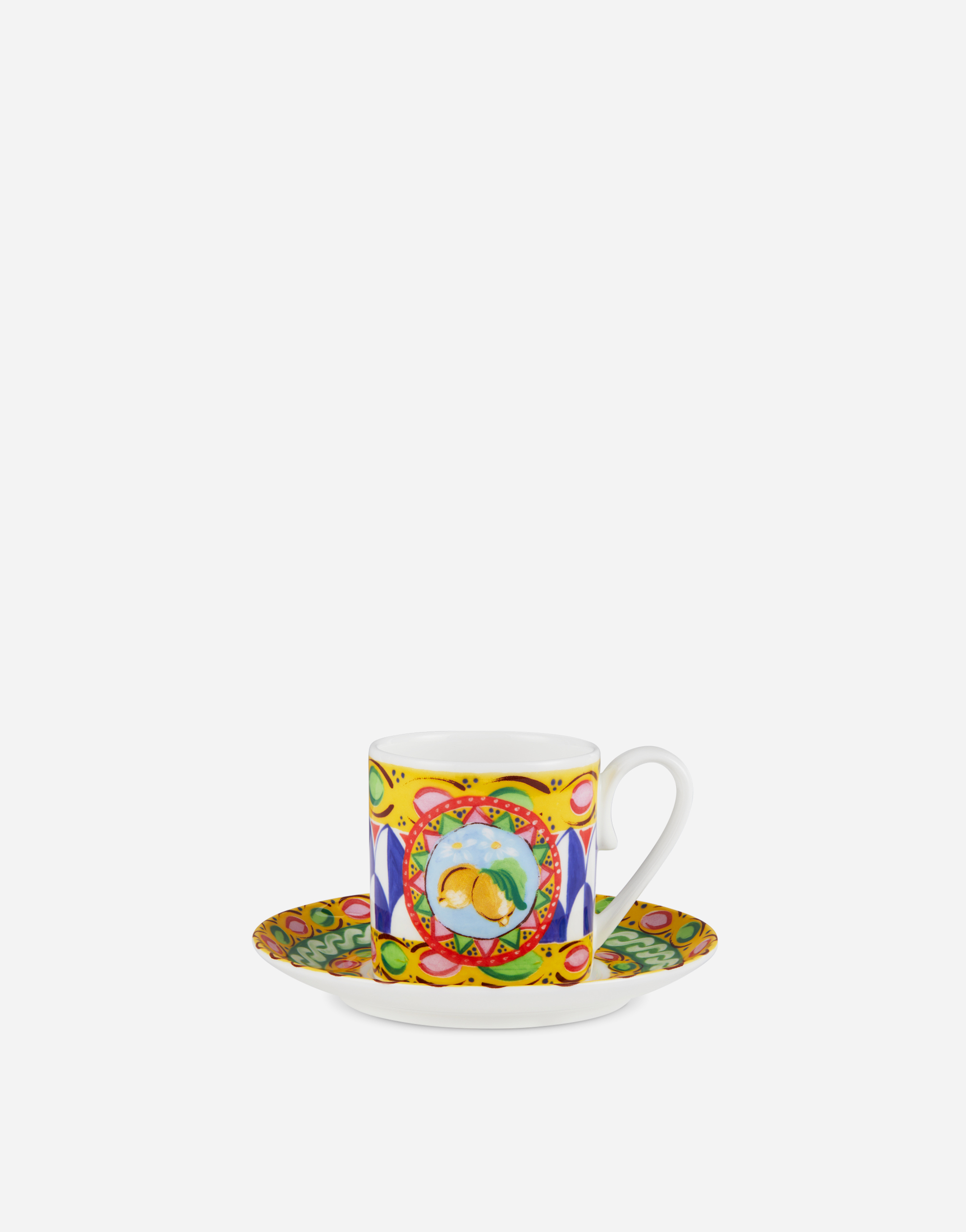 Dolce & Gabbana Fine Porcelain Espresso Set In Multicolor