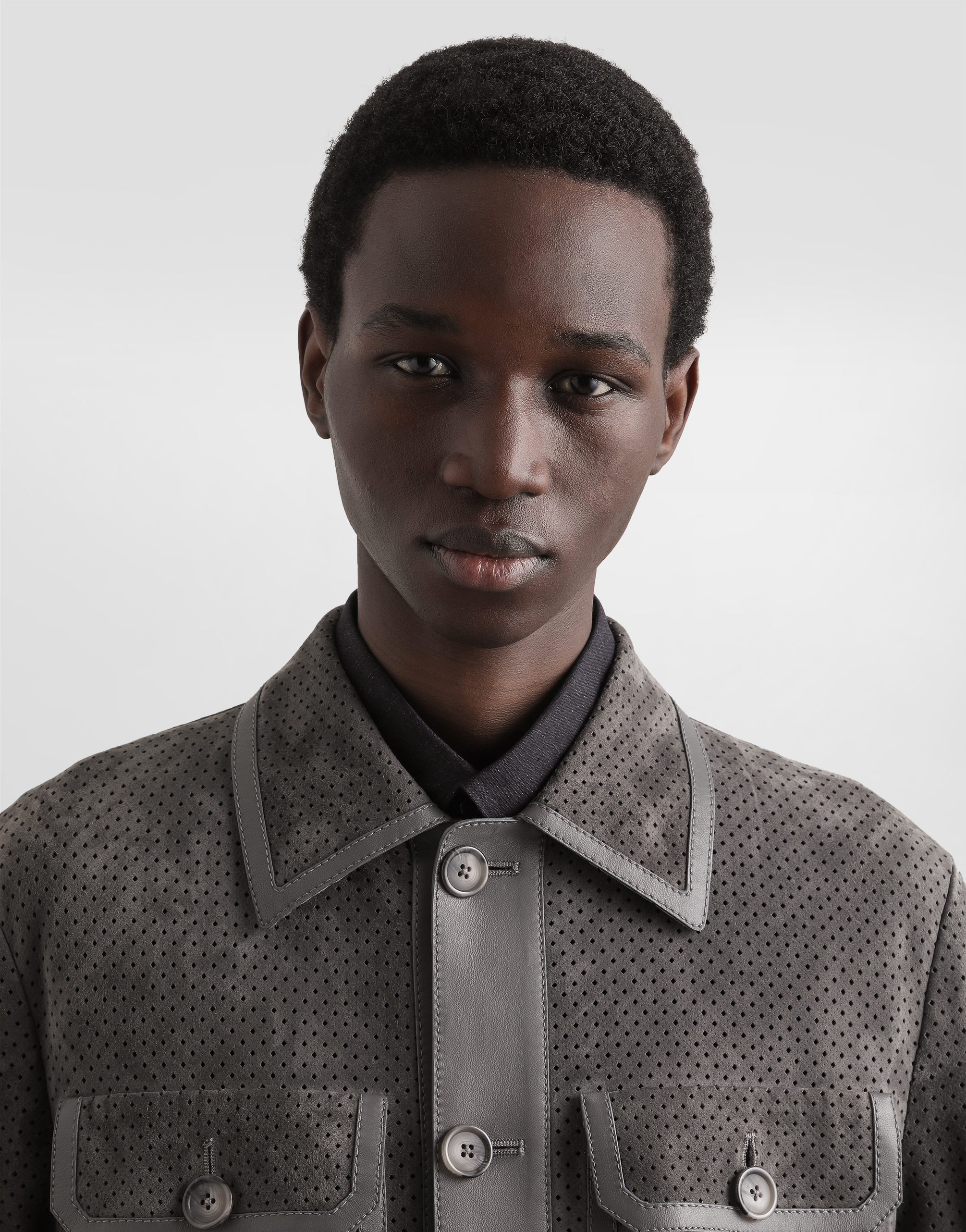 Dolce & Gabbana Perforated Lambskin Jacket