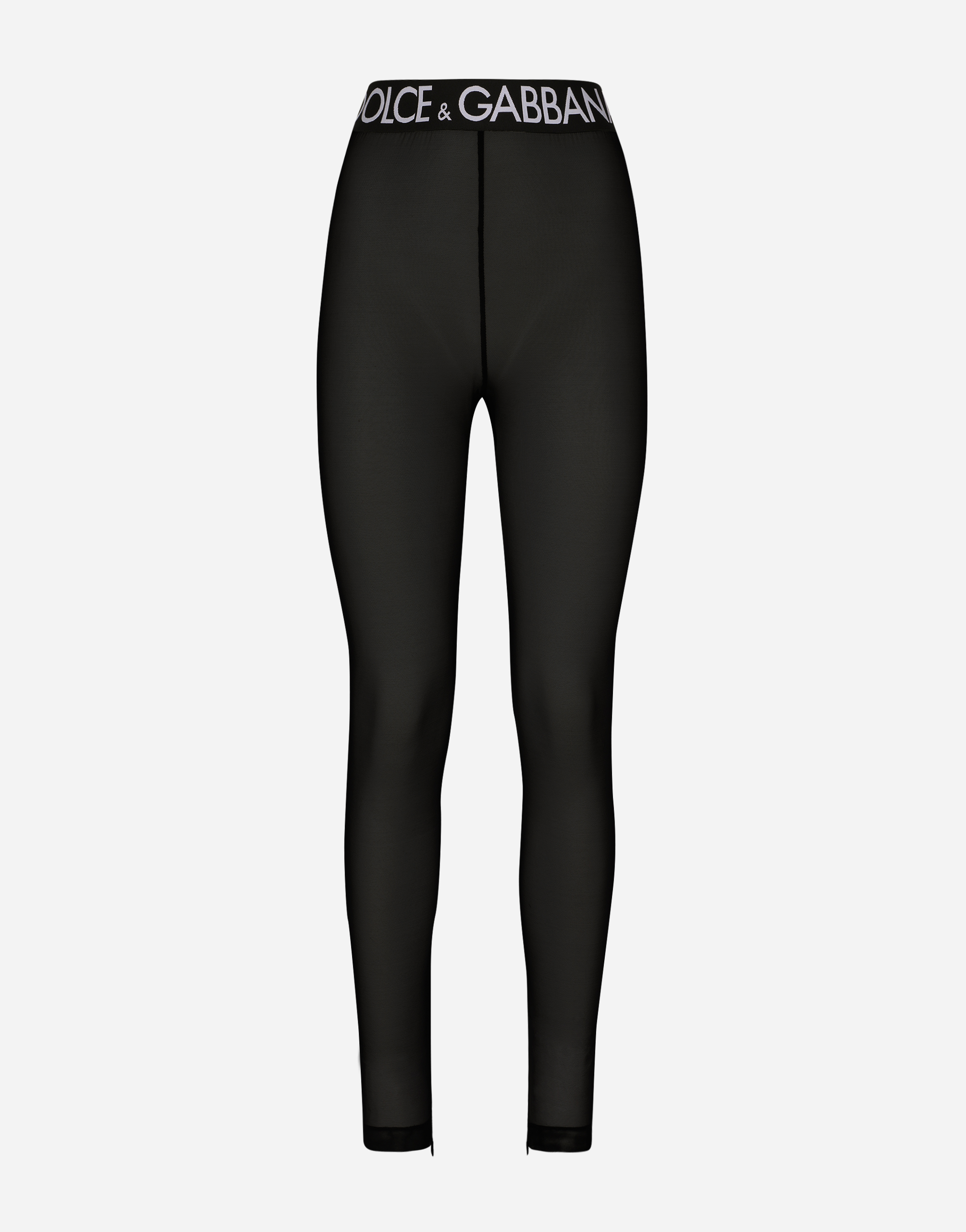 Dolce & Gabbana Tulle Leggings In Black