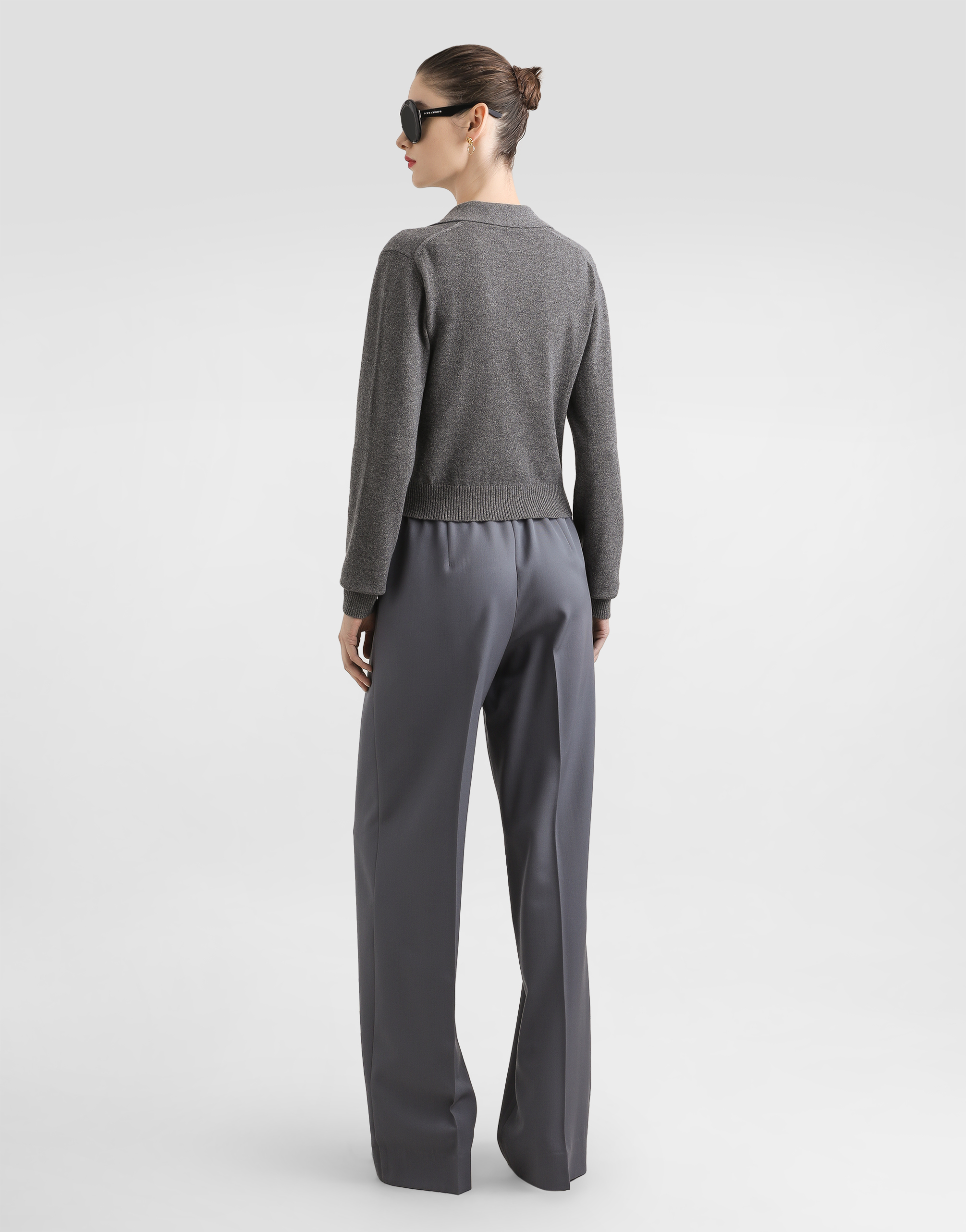 Cashmere polo pullover