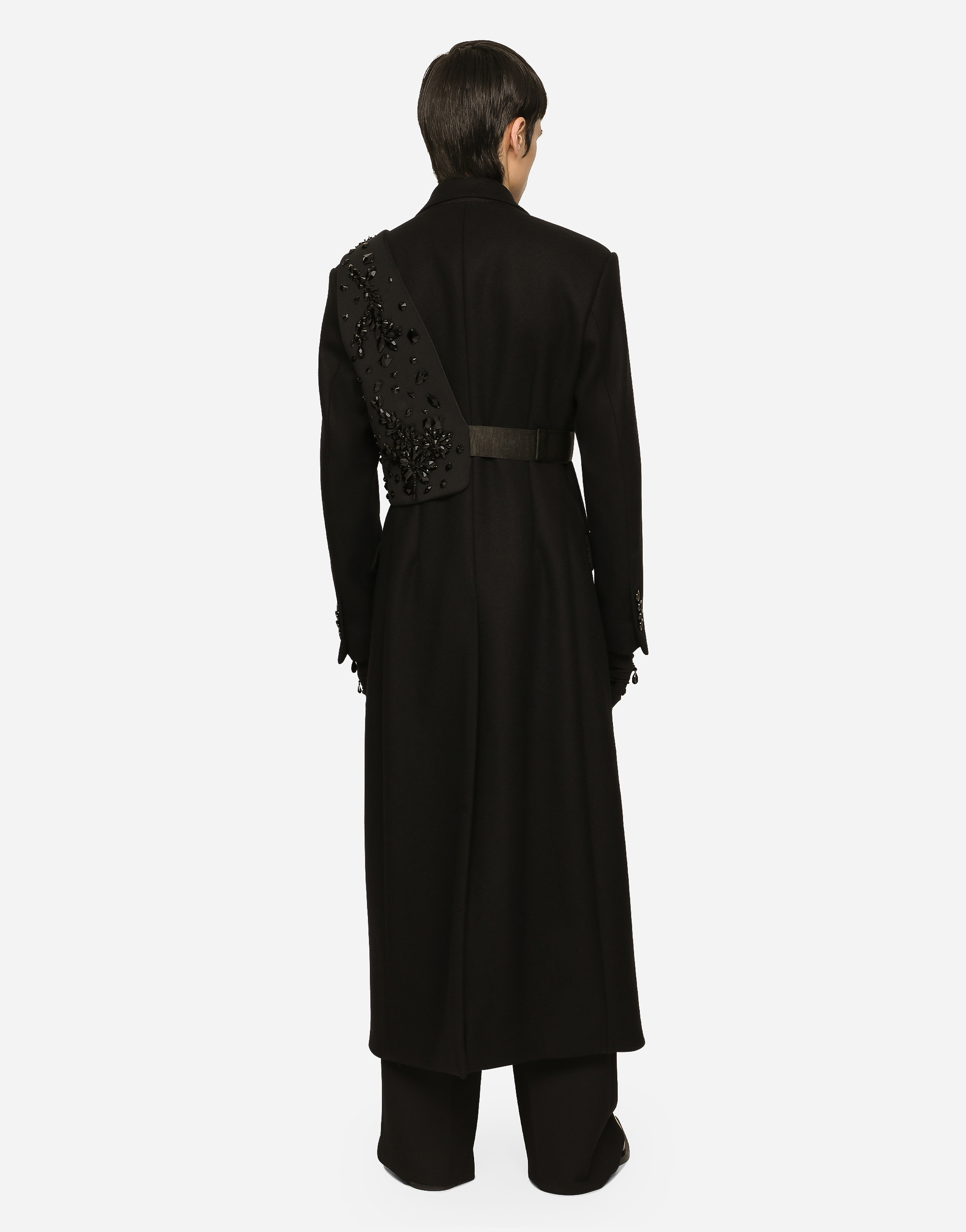 DOLCE & GABBANA TECHNICAL FABRIC HARNESS WITH STONES