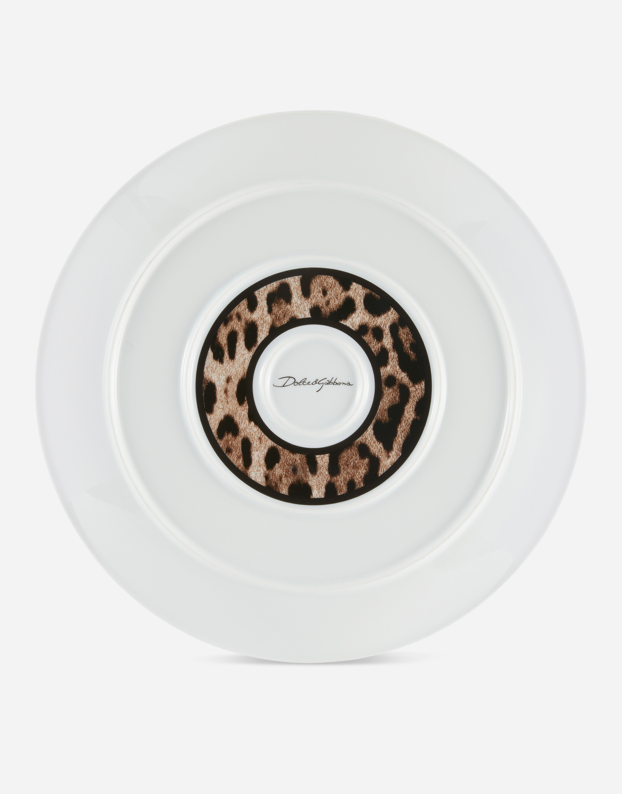 Dolce & Gabbana Porcelain Platter In Multicolor