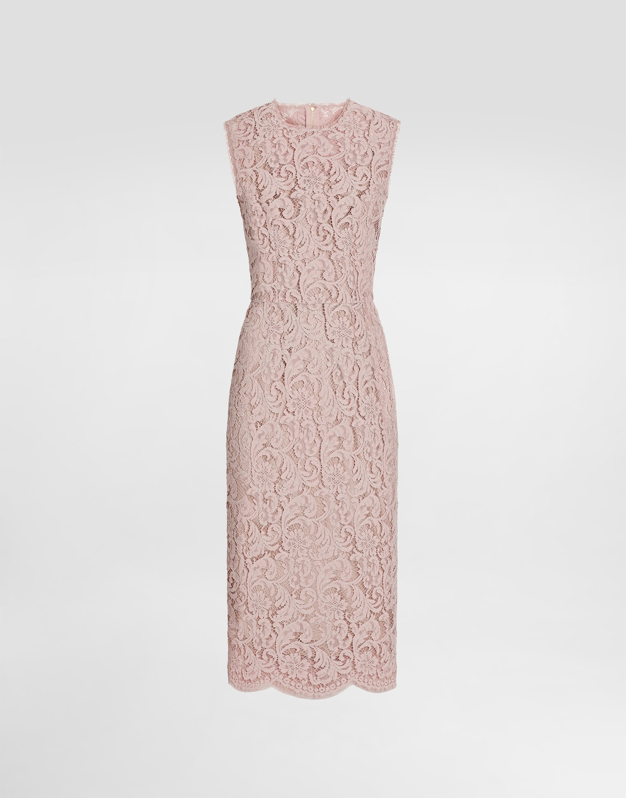 Cordonetto lace dress in Pink for Women | Dolce&Gabbana® US