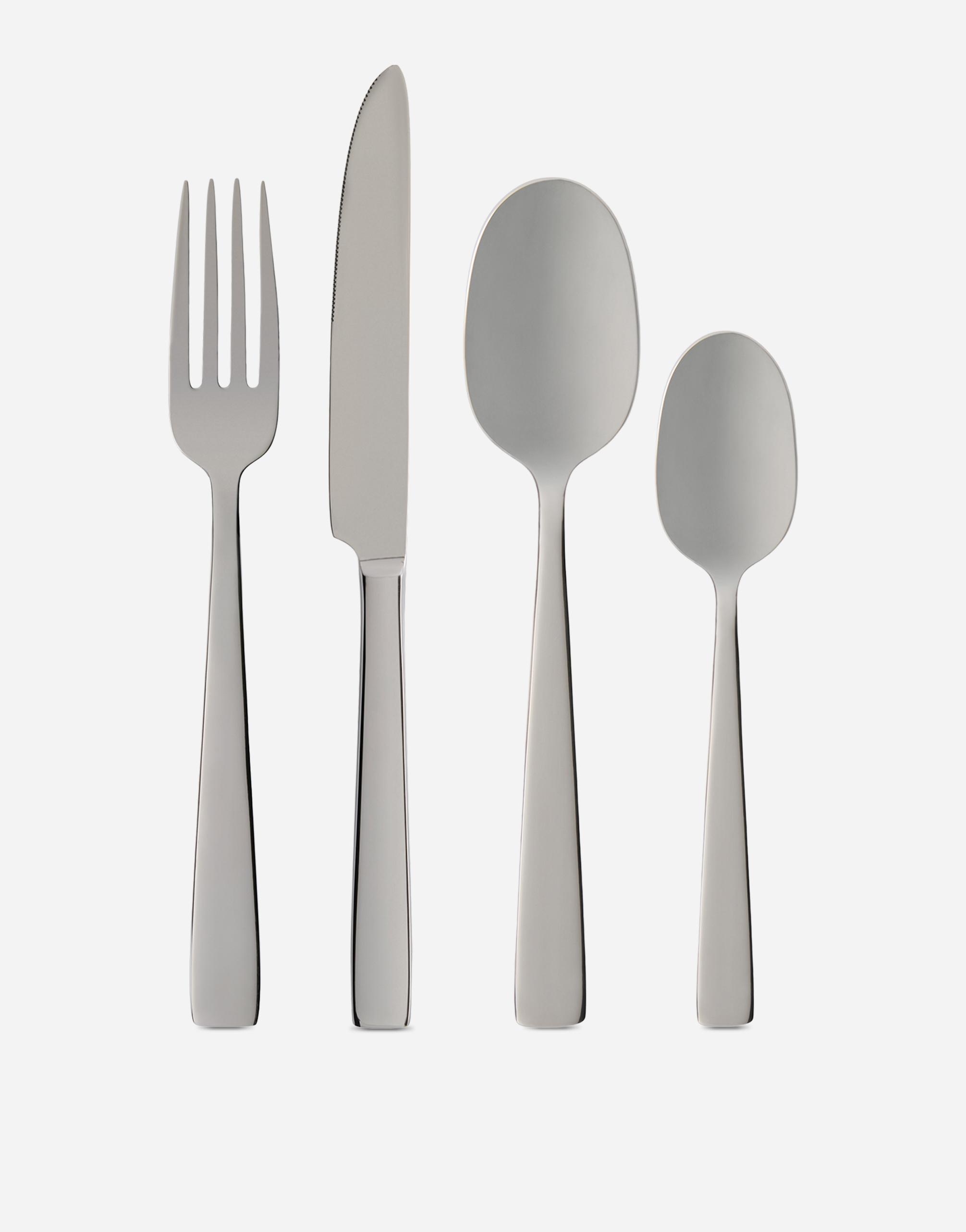 Dolce & Gabbana 4-piece Inox Flatware Set In Multicolor