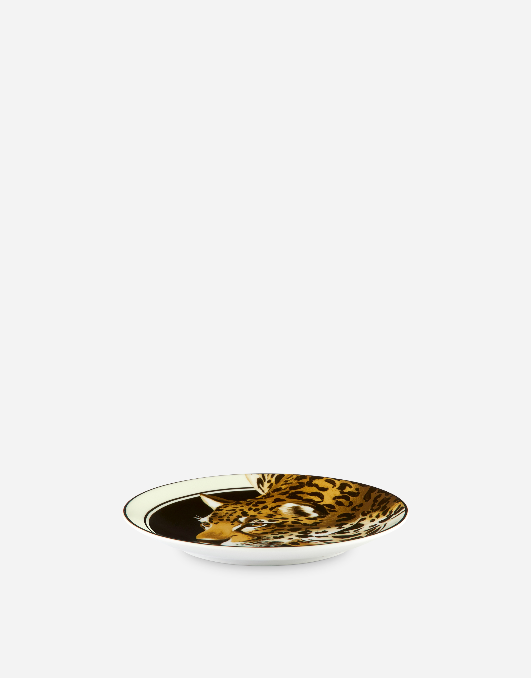 Dolce & Gabbana Set 2 Porcelain Dessert Plates In Multicolor