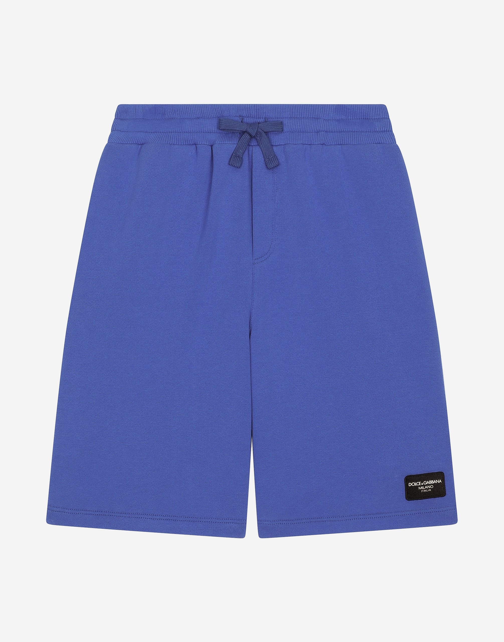 Dolce & Gabbana Jersey Shorts With Logo Tag