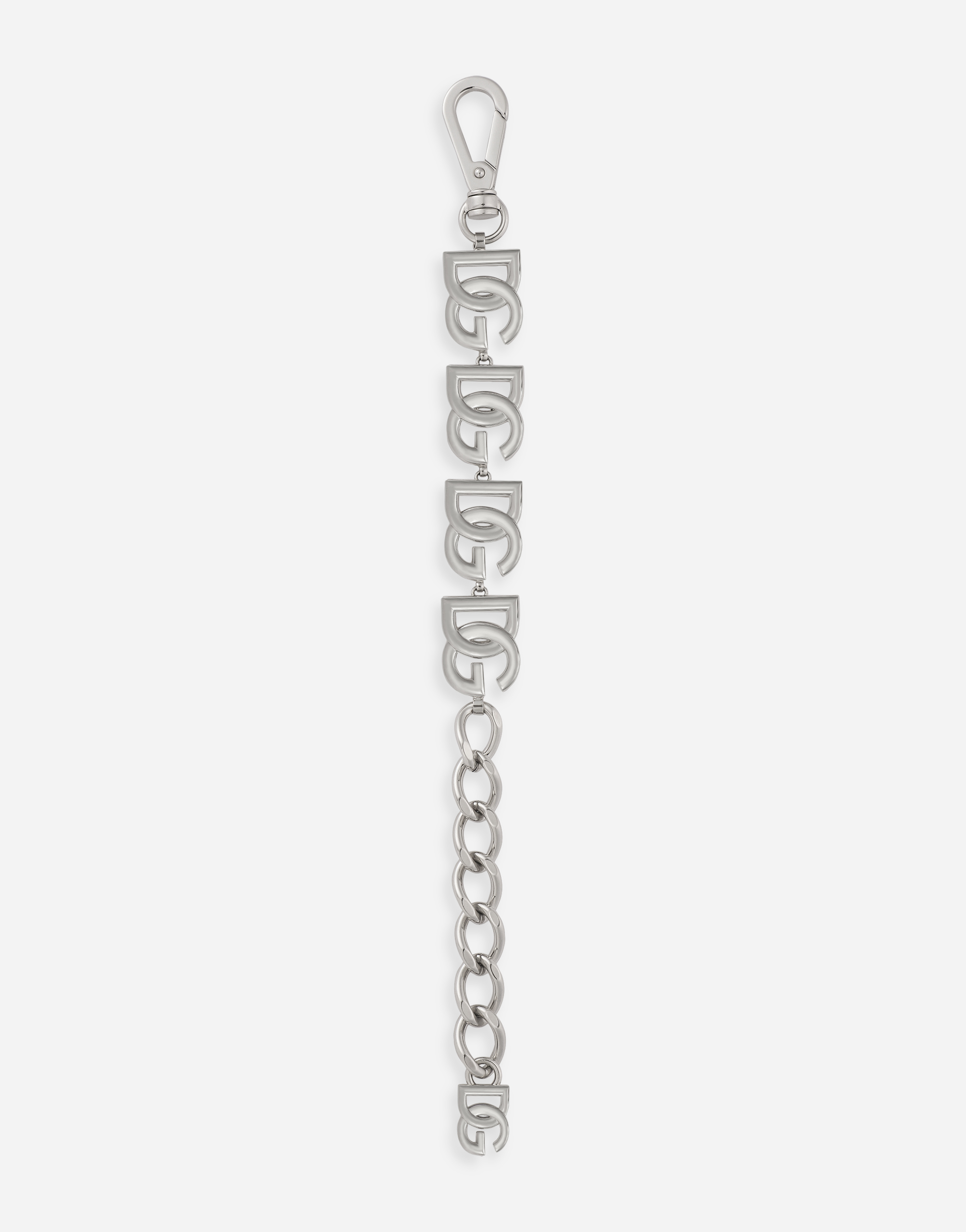 Shop Dolce & Gabbana Bracelet With Dg Logos In Silver