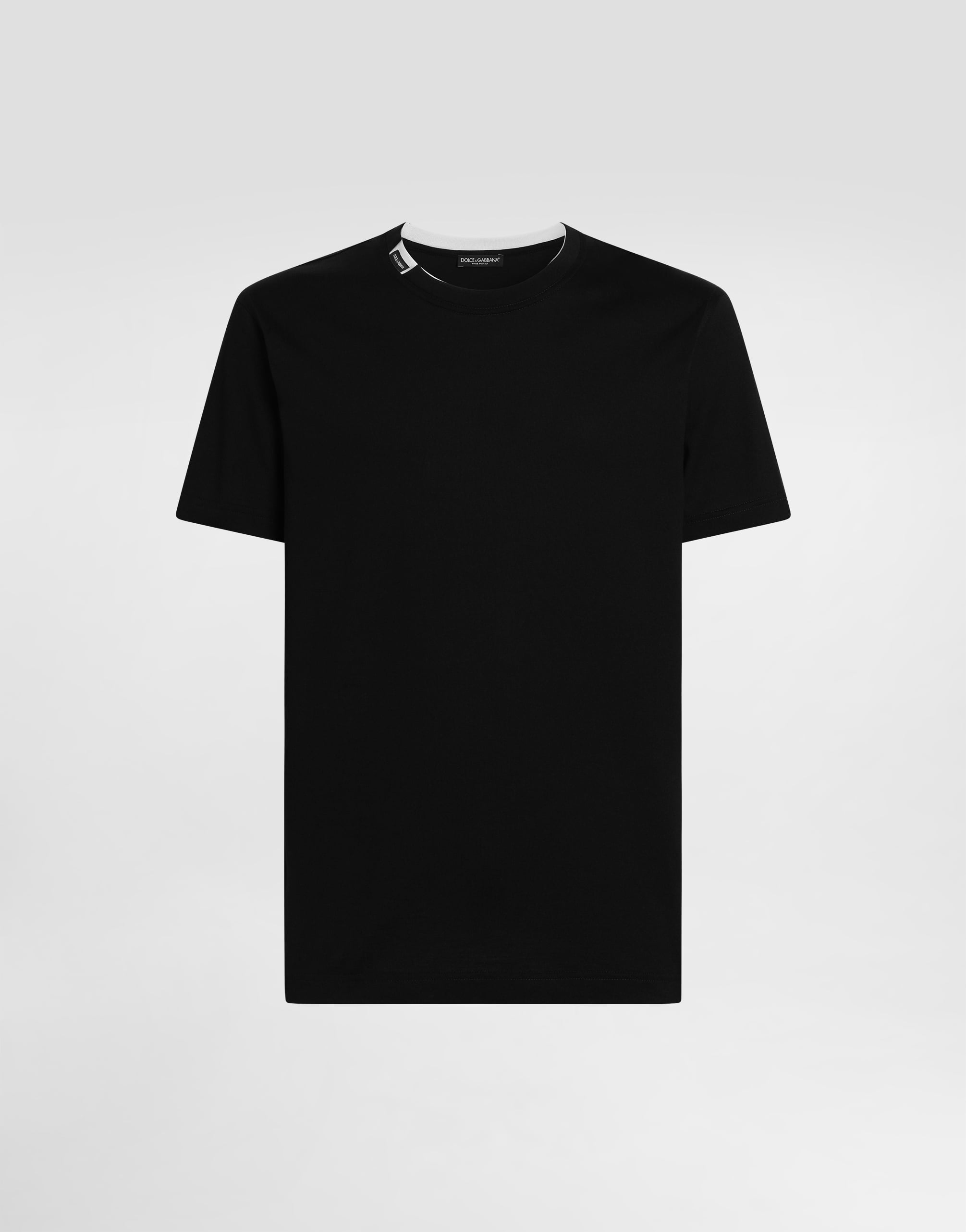 ブラックのメンズ Cotton jersey t-shirt | Dolce&Gabbana®