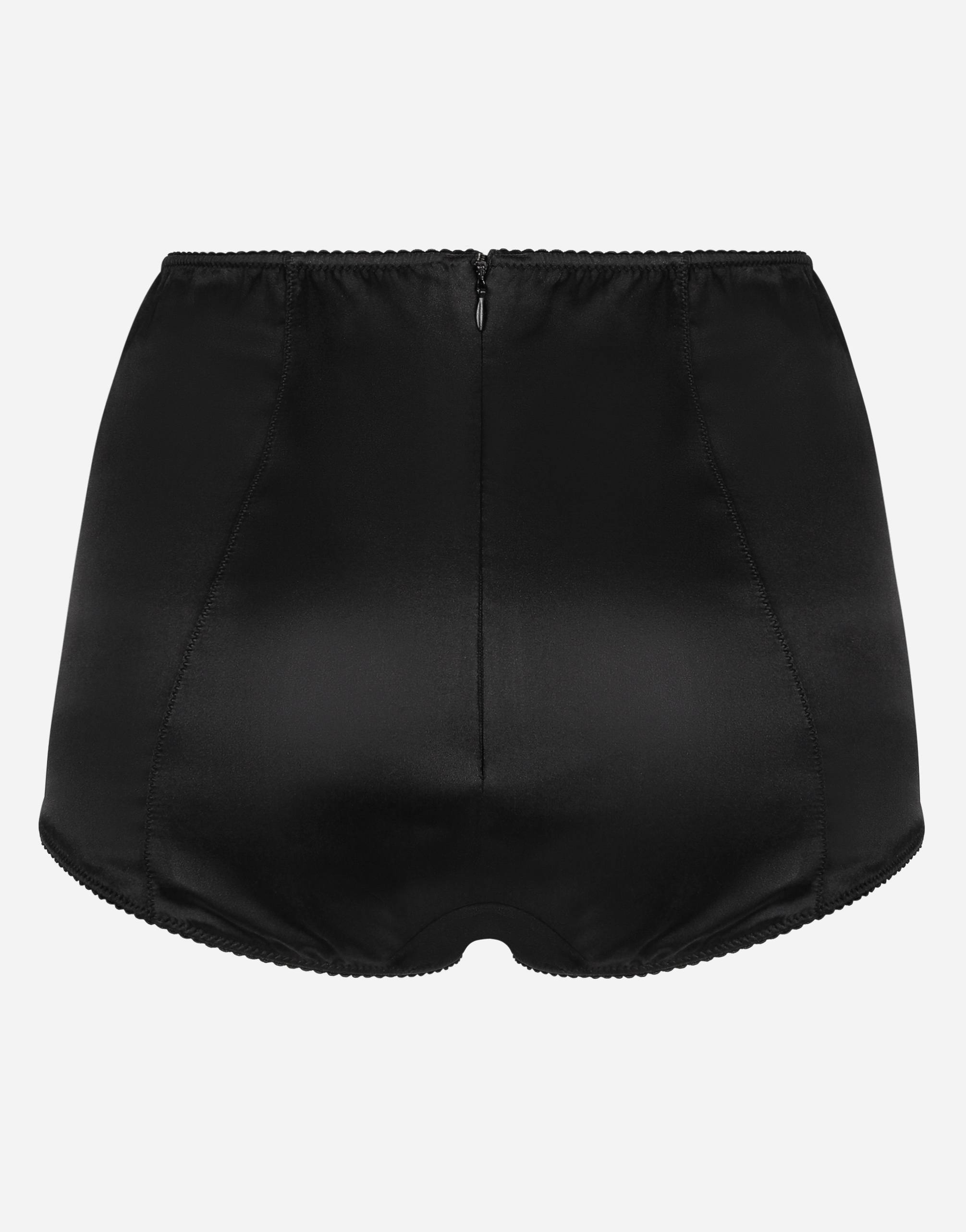  Dolce & Gabbana Das Sinnliche Sicilia-schwarz Veredelt Die Stylishe Taillenpanty Von . Sie Können Sie Sowohl Als Unterwäsche Als Auch Zu Transparenten Kleidern Tragen; Um Ihren Looks Einen Glamourösen Touch Zu Verleihen. - Frau Unterwäsche Schwarz Seide 2 