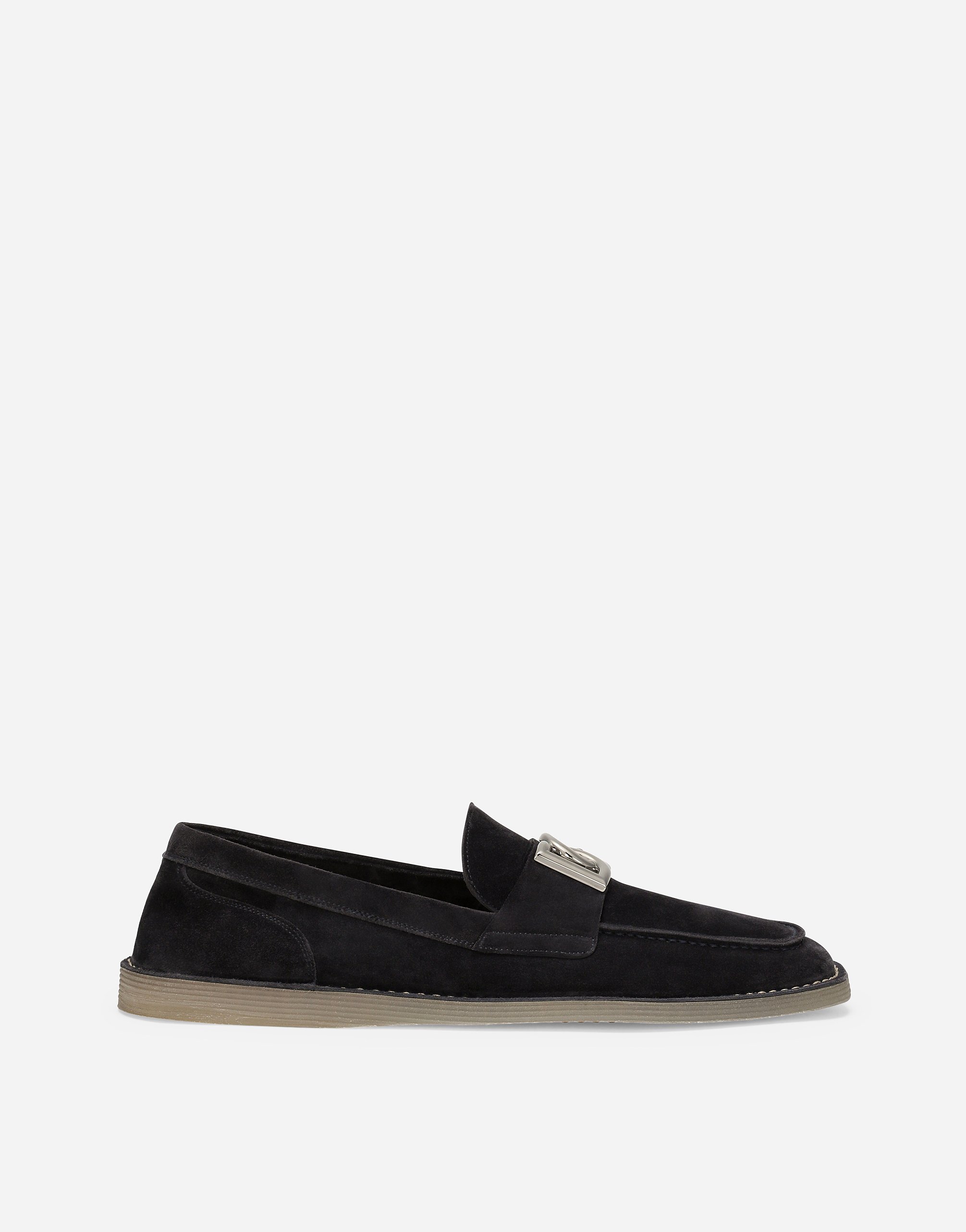 Dolce & Gabbana Suede Loafers In Blue