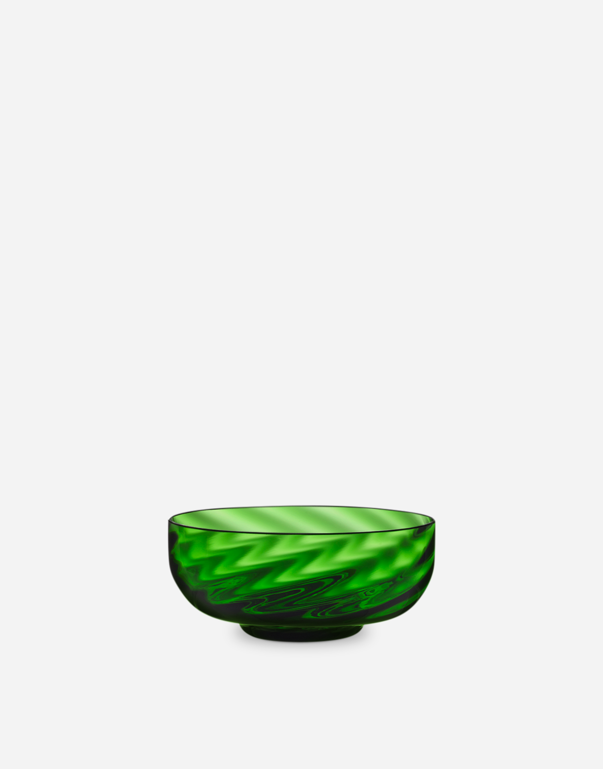 Dolce & Gabbana Set 2 Hand-blown Murano Glass Ice Cream Bowls In Multicolor
