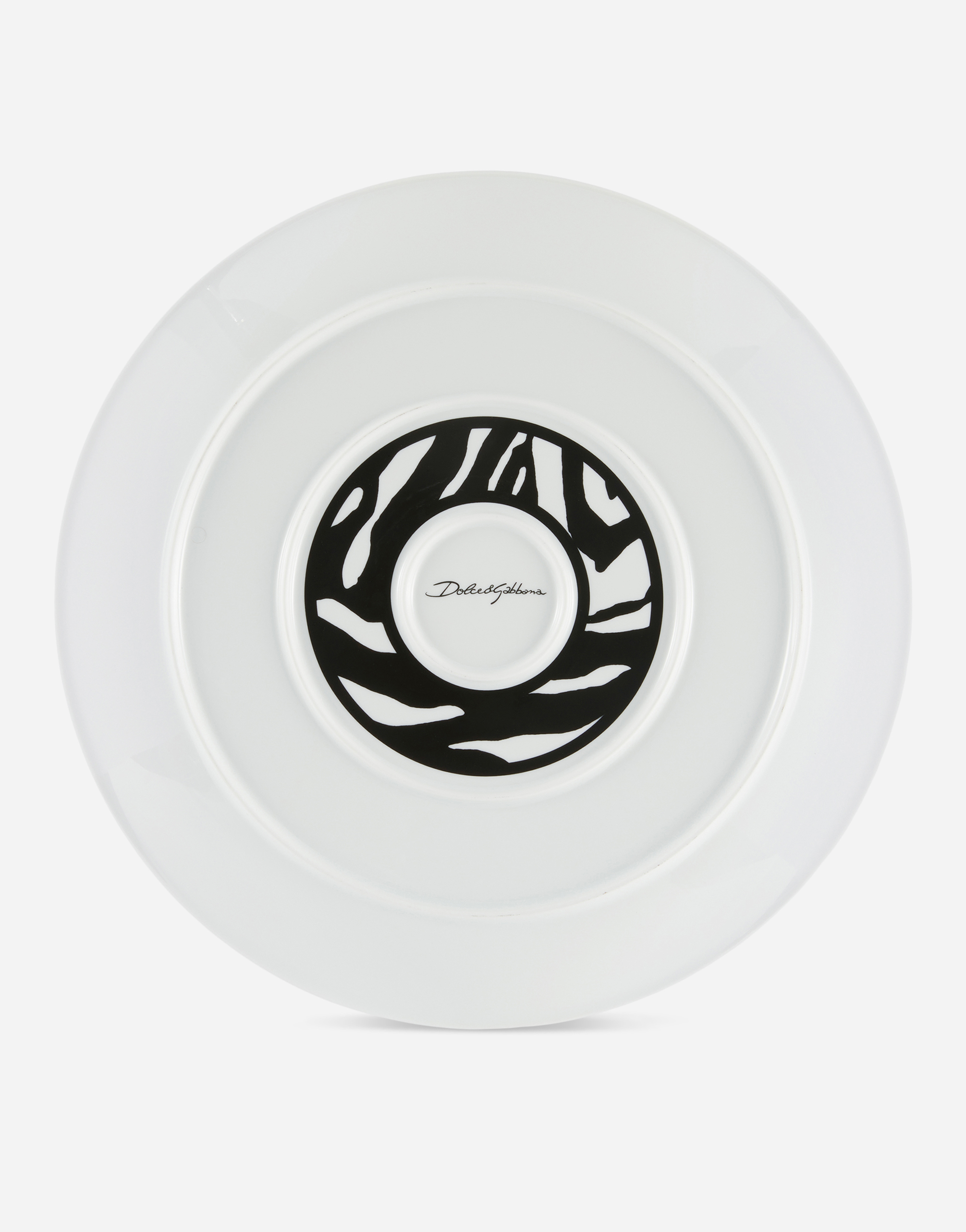 Dolce & Gabbana Porcelain Platter In Multicolor