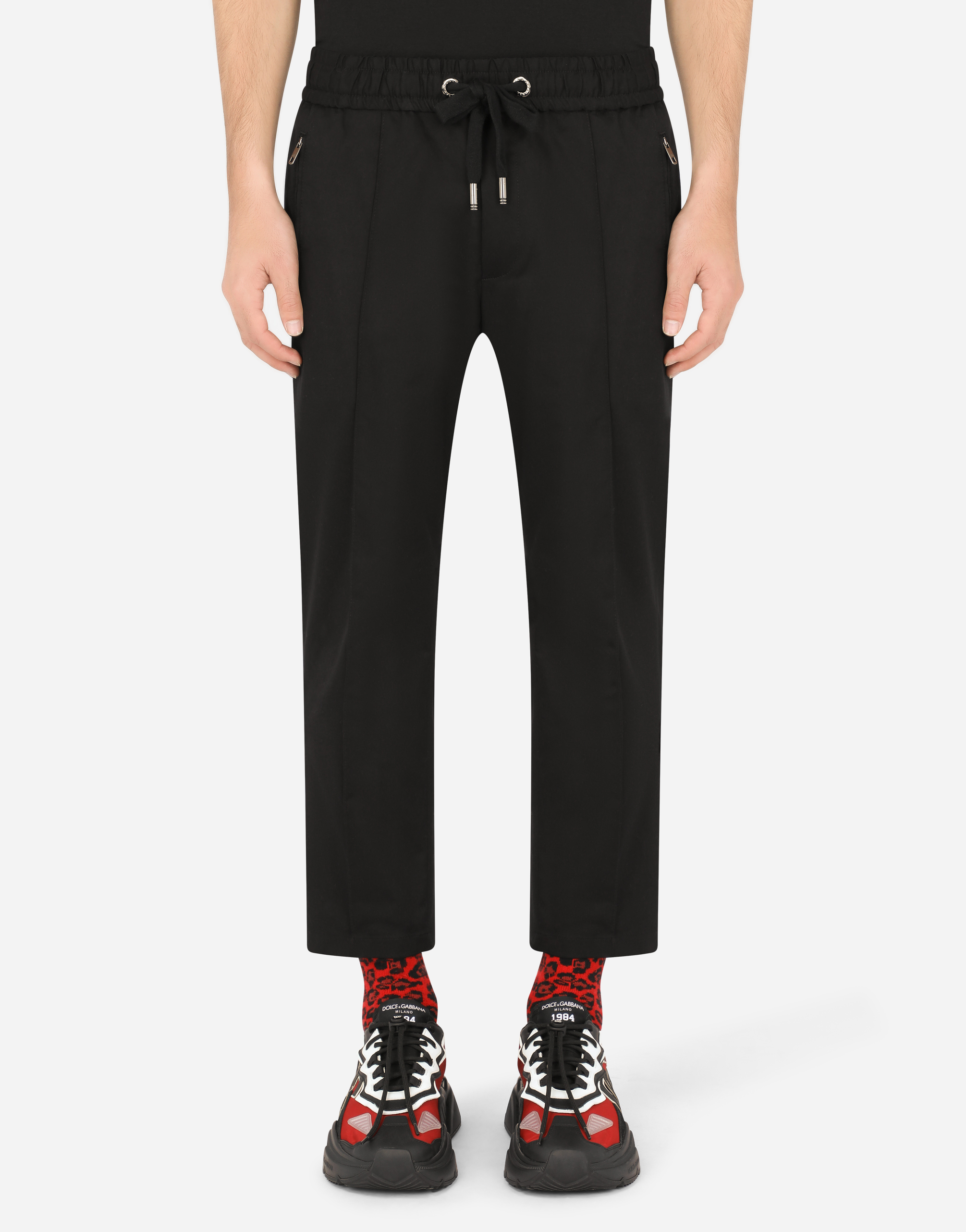 DOLCE & GABBANA STRETCH COTTON JOGGING PANTS WITH TAG