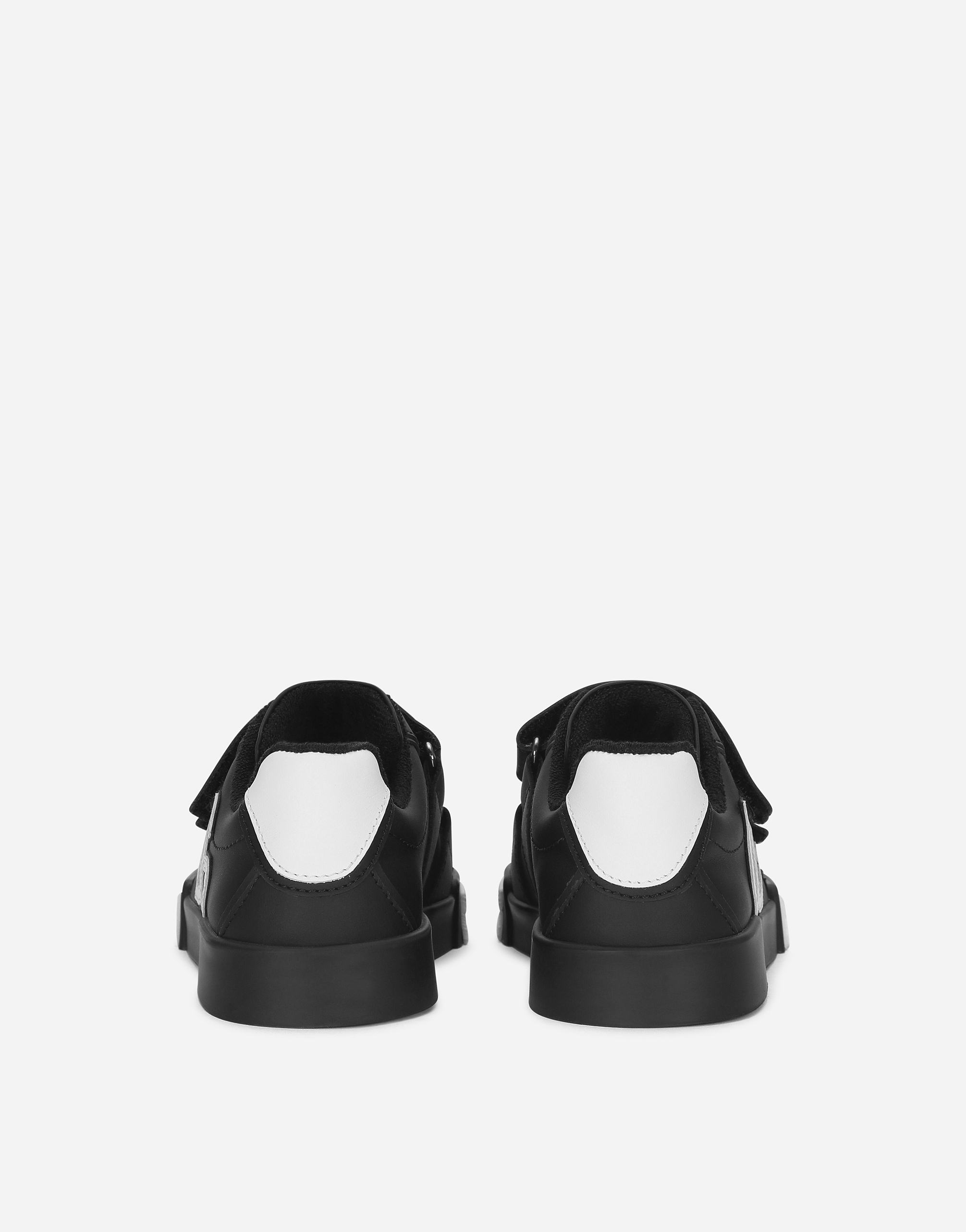 Dolce & Gabbana Calfskin Portofino Sneakers In Multi