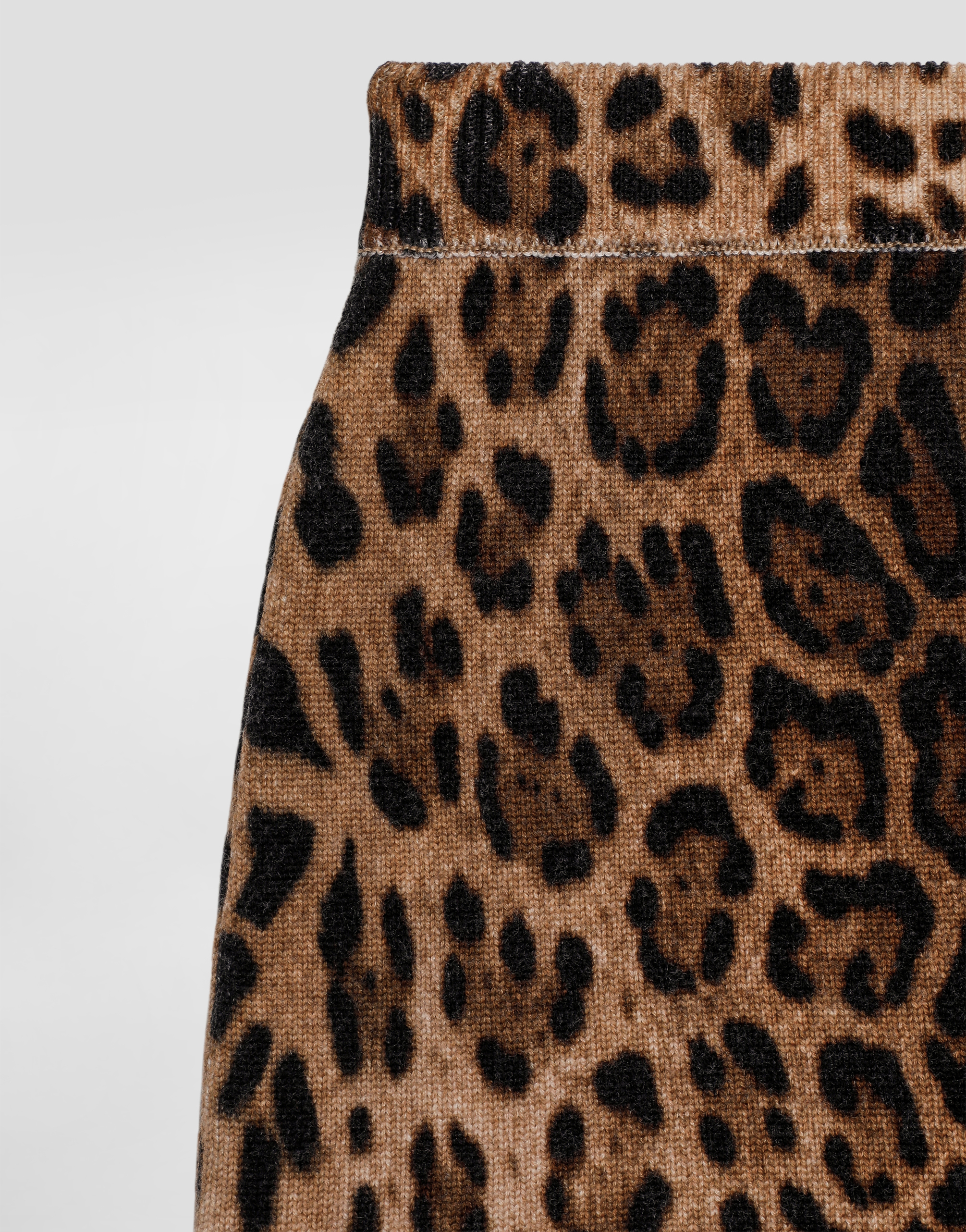  Dolce & Gabbana Dolce & Gabbana Wool Printed Skirt - Woman Trousers And Skirts Animal Print 12 Years 