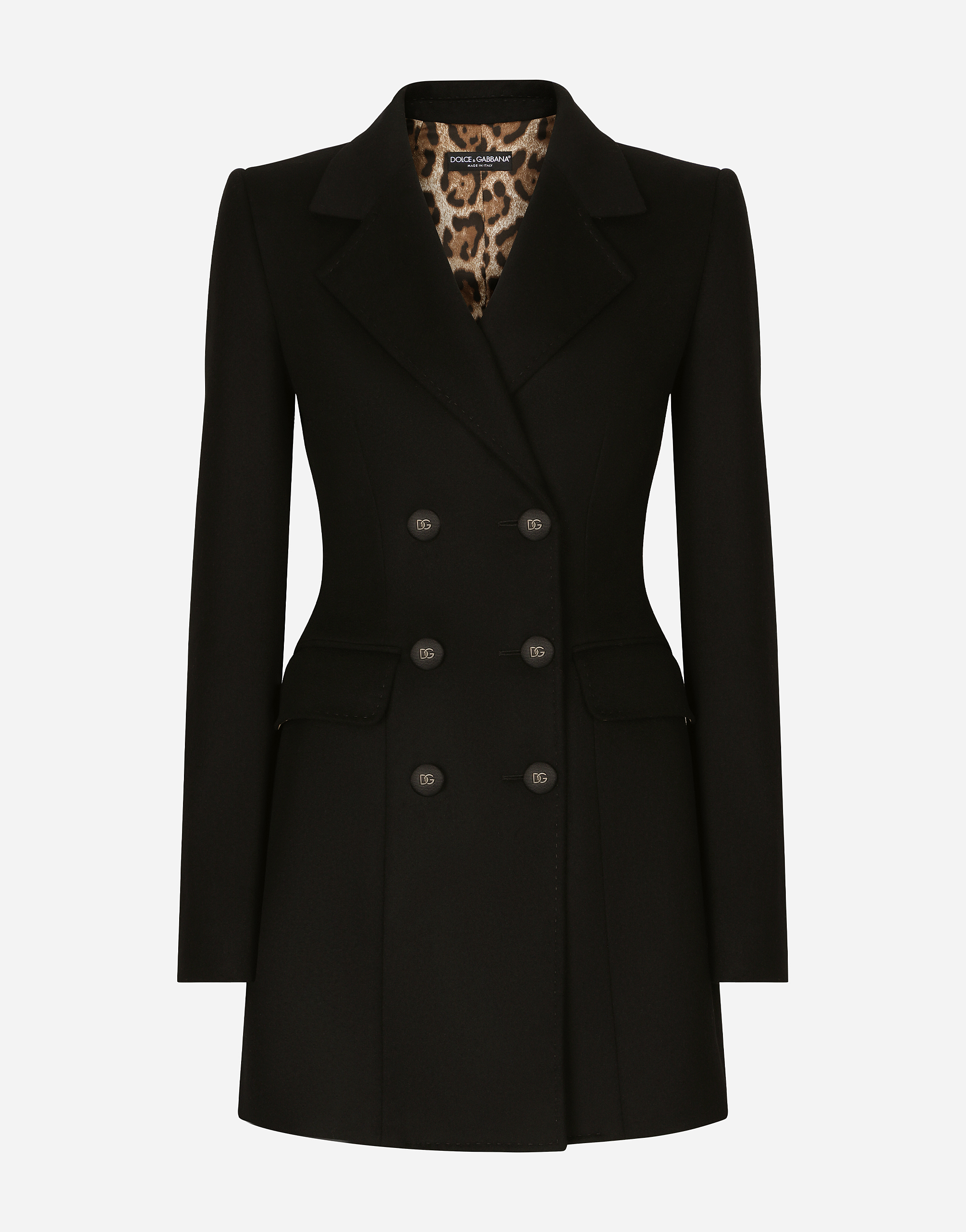 Dolce & Gabbana Wool And Cashmere Turlington Jacket - Woman Blazers Black Wool