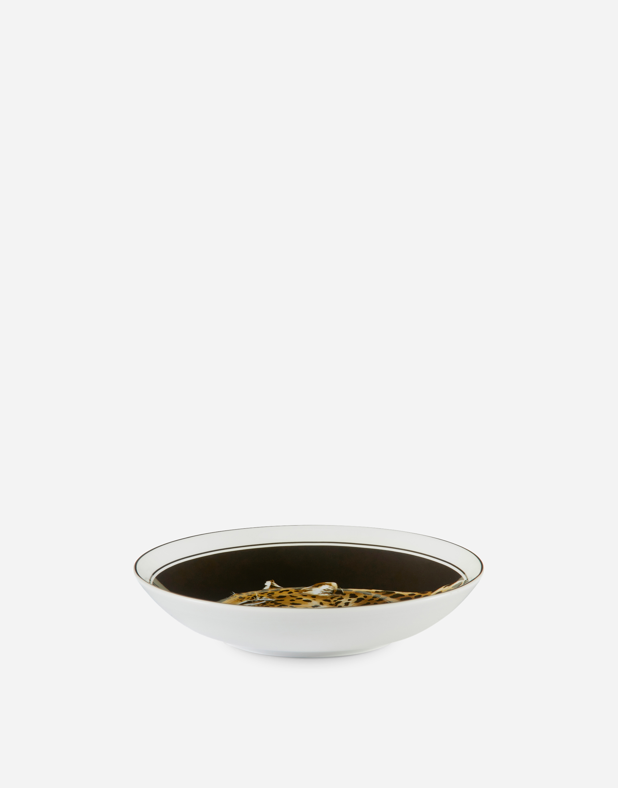 Dolce & Gabbana Set 2 Porcelain Soup Plates In Multicolor