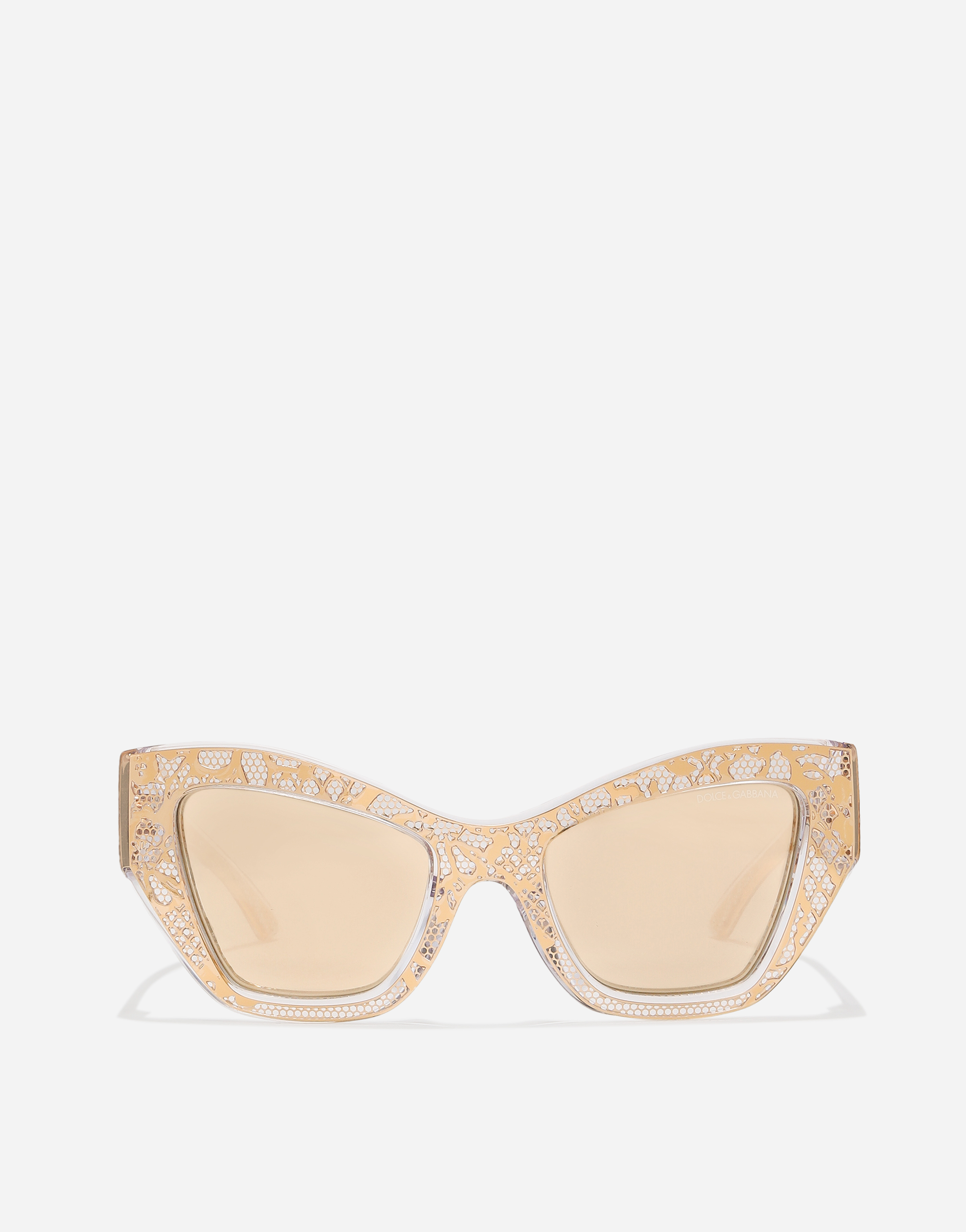 Dolce & Gabbana Dg Lace Sunglasses In Gold