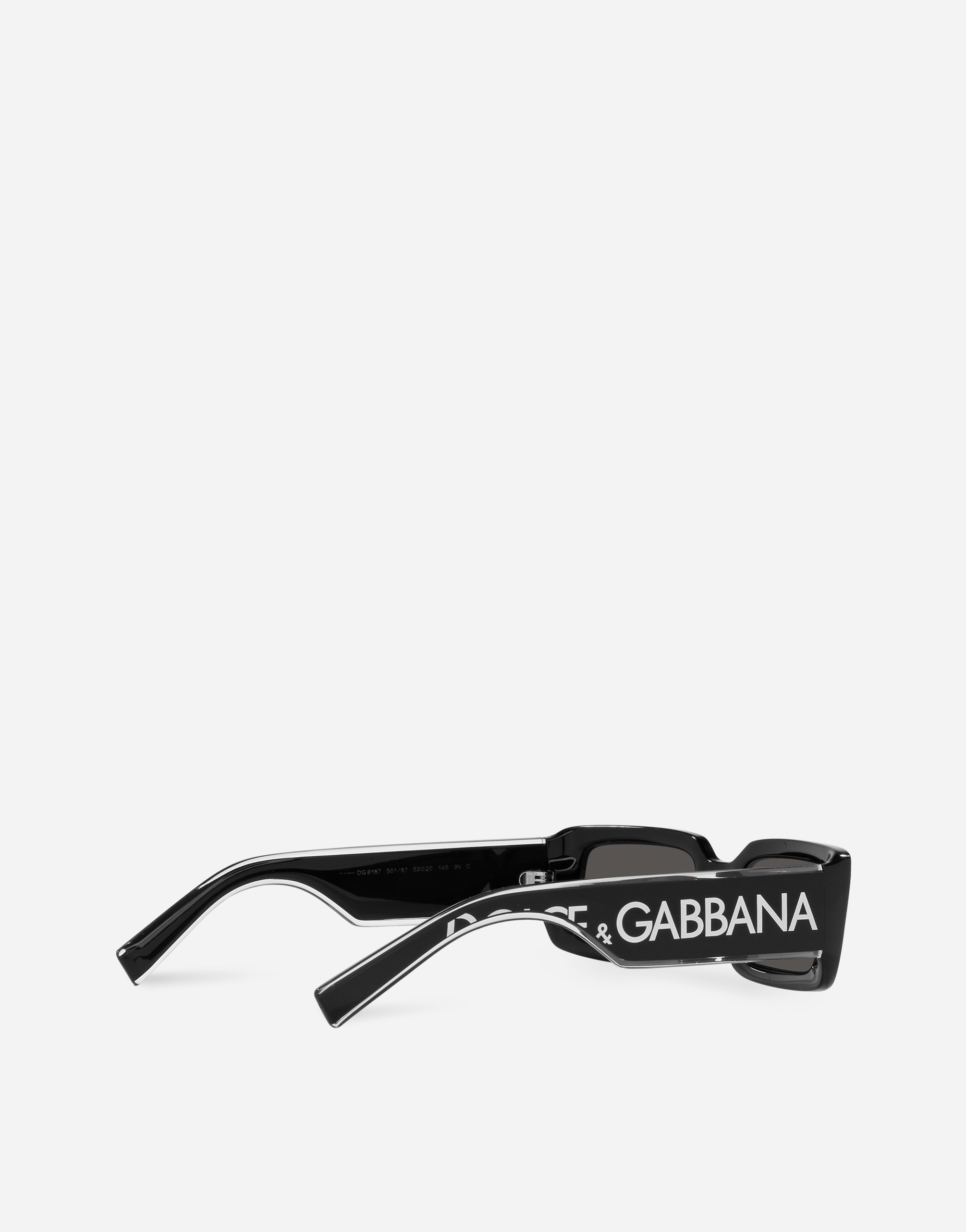 Shop Dolce & Gabbana Dg Elastic Sunglasses In Black