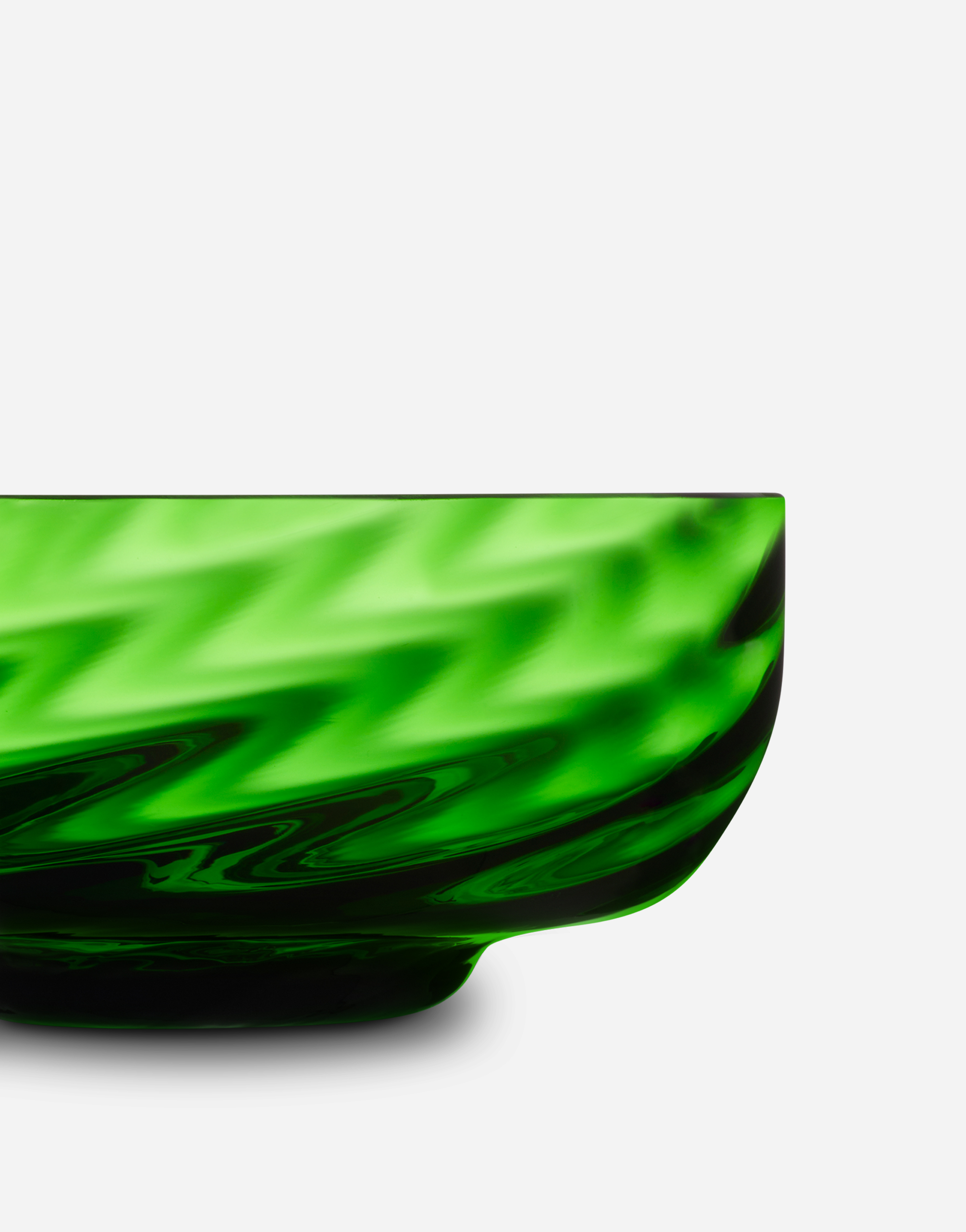 Dolce & Gabbana Set 2 Hand-blown Murano Glass Ice Cream Bowls In Multicolor