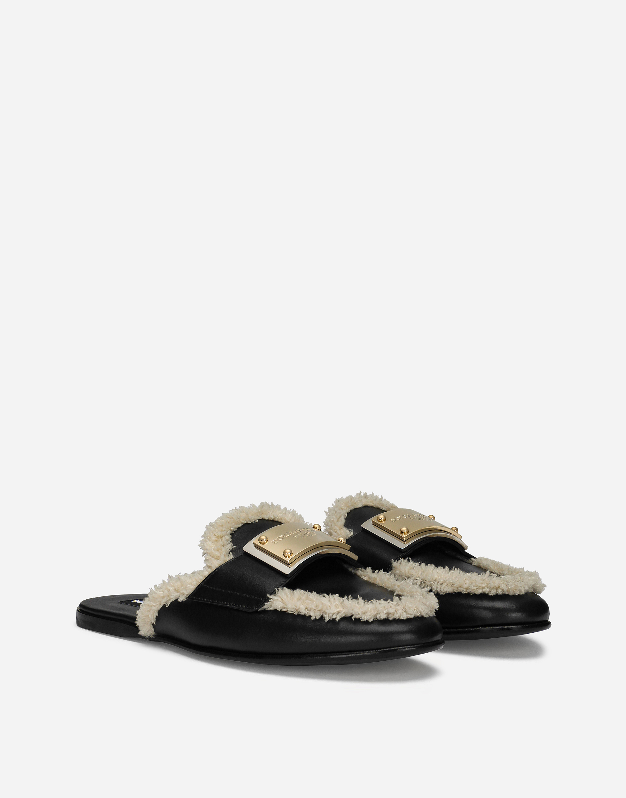 DOLCE & GABBANA CALFSKIN MULES