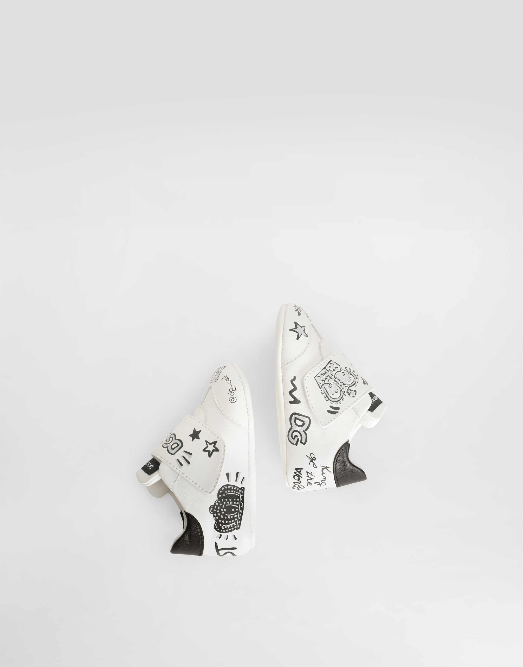 Sneakers printed nappa leather
