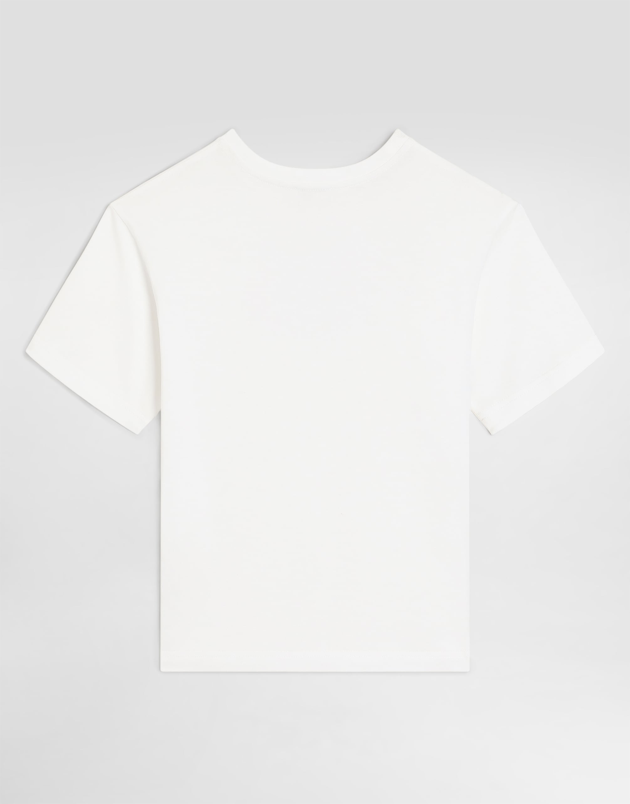  Dolce & Gabbana T-shirt En Jersey Avec Logo En Relief - Homme T-shirts Et Sweat-shirts Blanc 12 Years 