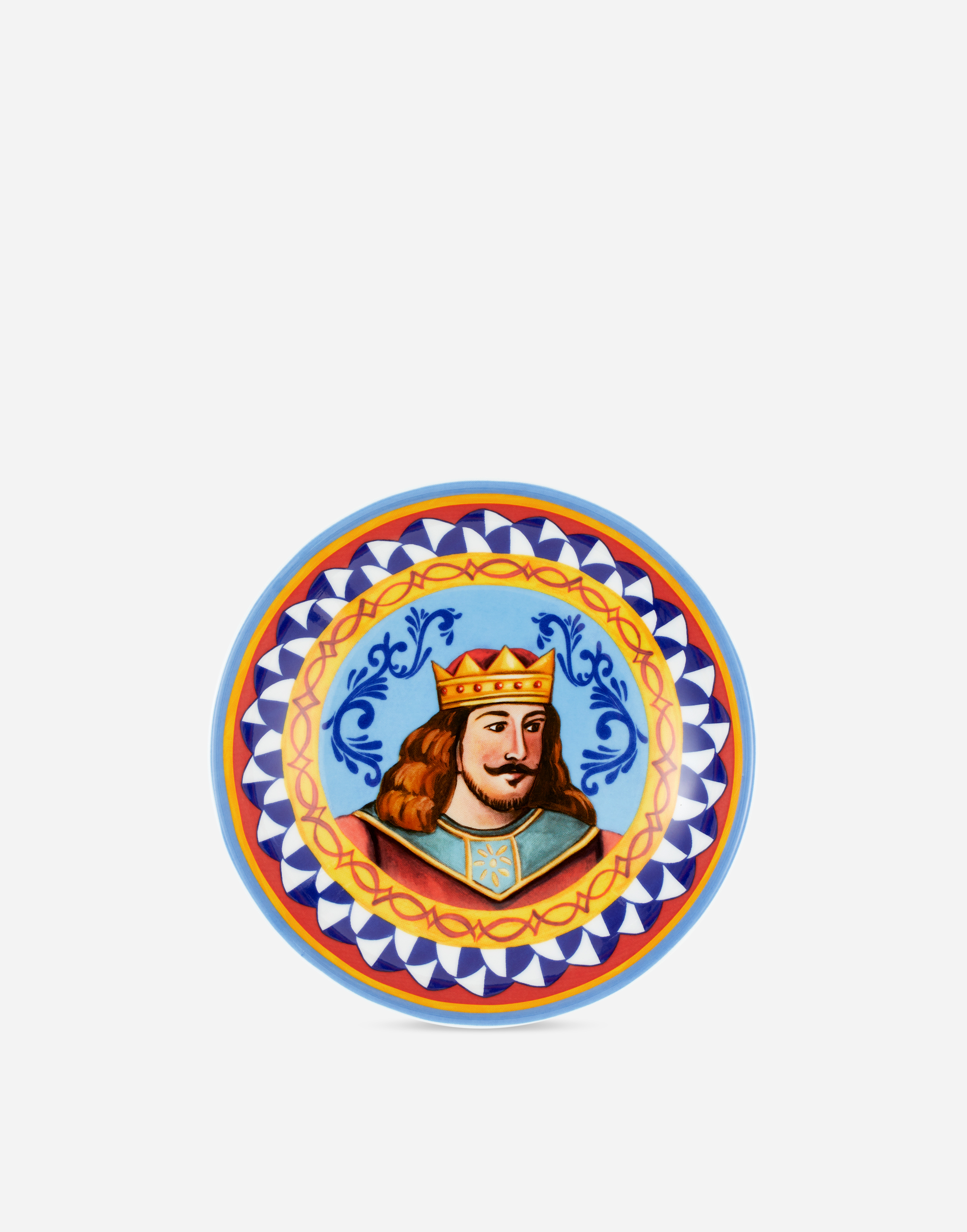 Dolce & Gabbana Set 2 Porcelain Soup Plates In Multicolor