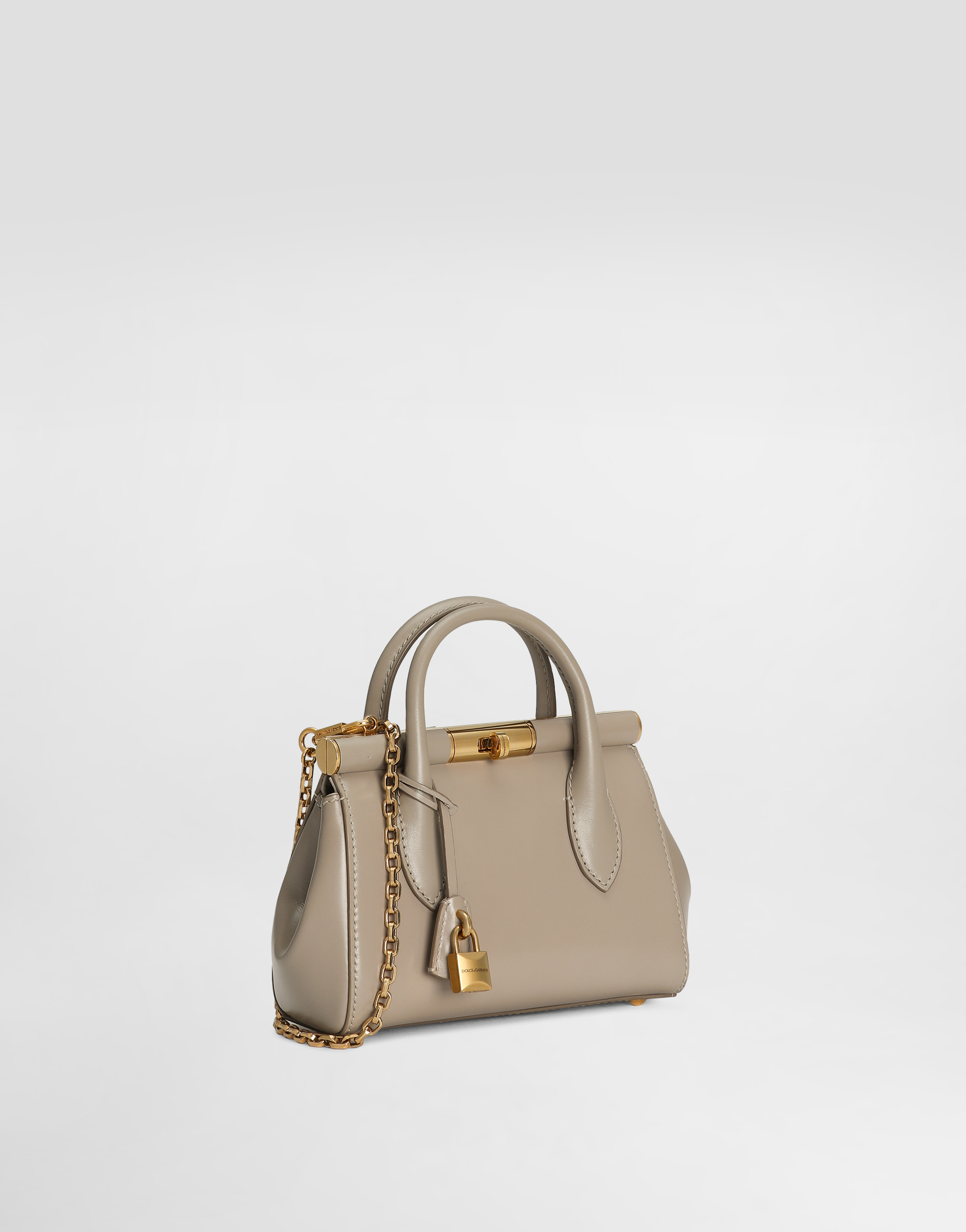Dolce & Gabbana Mini Marlene Day Top Handle Bag In Beige