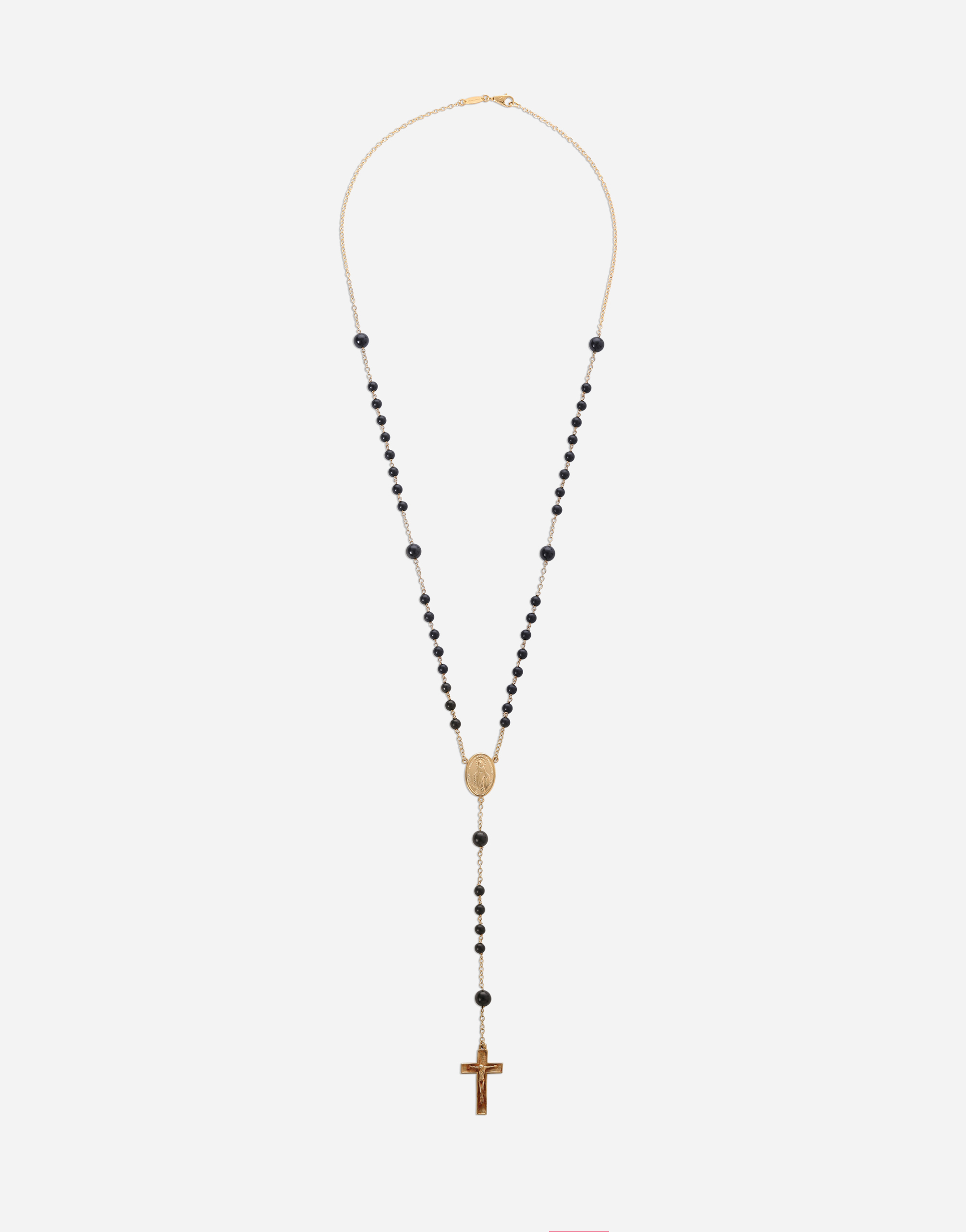 Dolce & Gabbana Rosary Necklace - Man Necklaces Gold Onesize