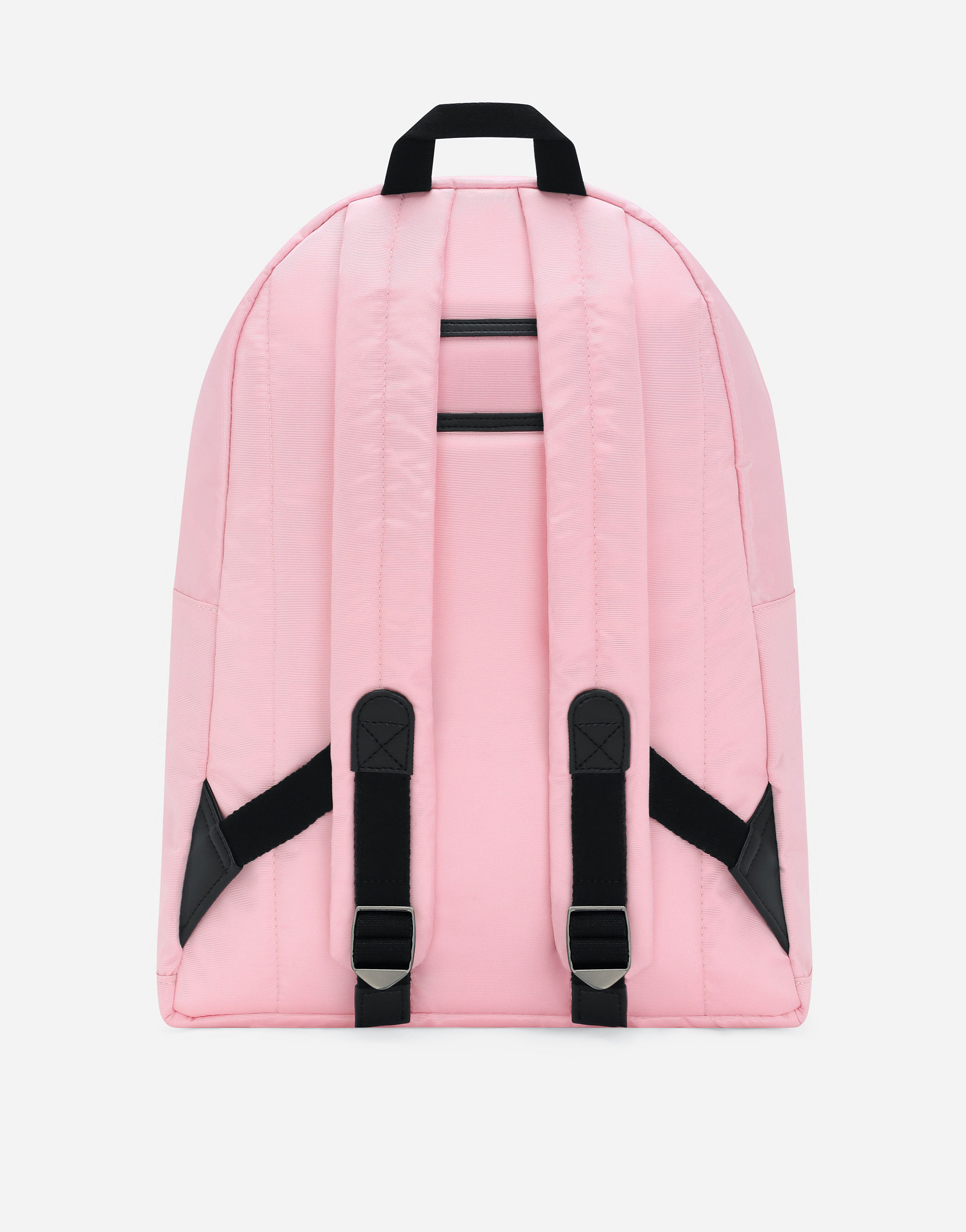 Dolce & Gabbana Nylon Backpack With Dolce&gabbana Logo In Pink