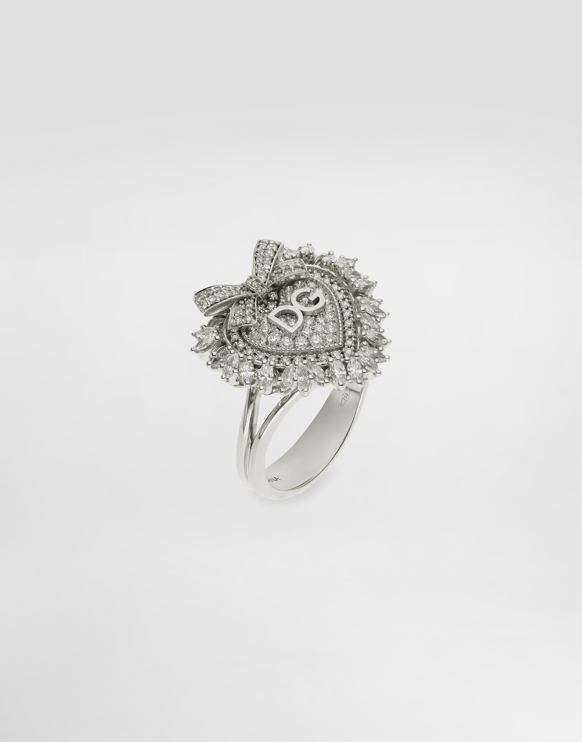 Dolce & Gabbana Devotion Ring 18-carat White Gold And Diamonds