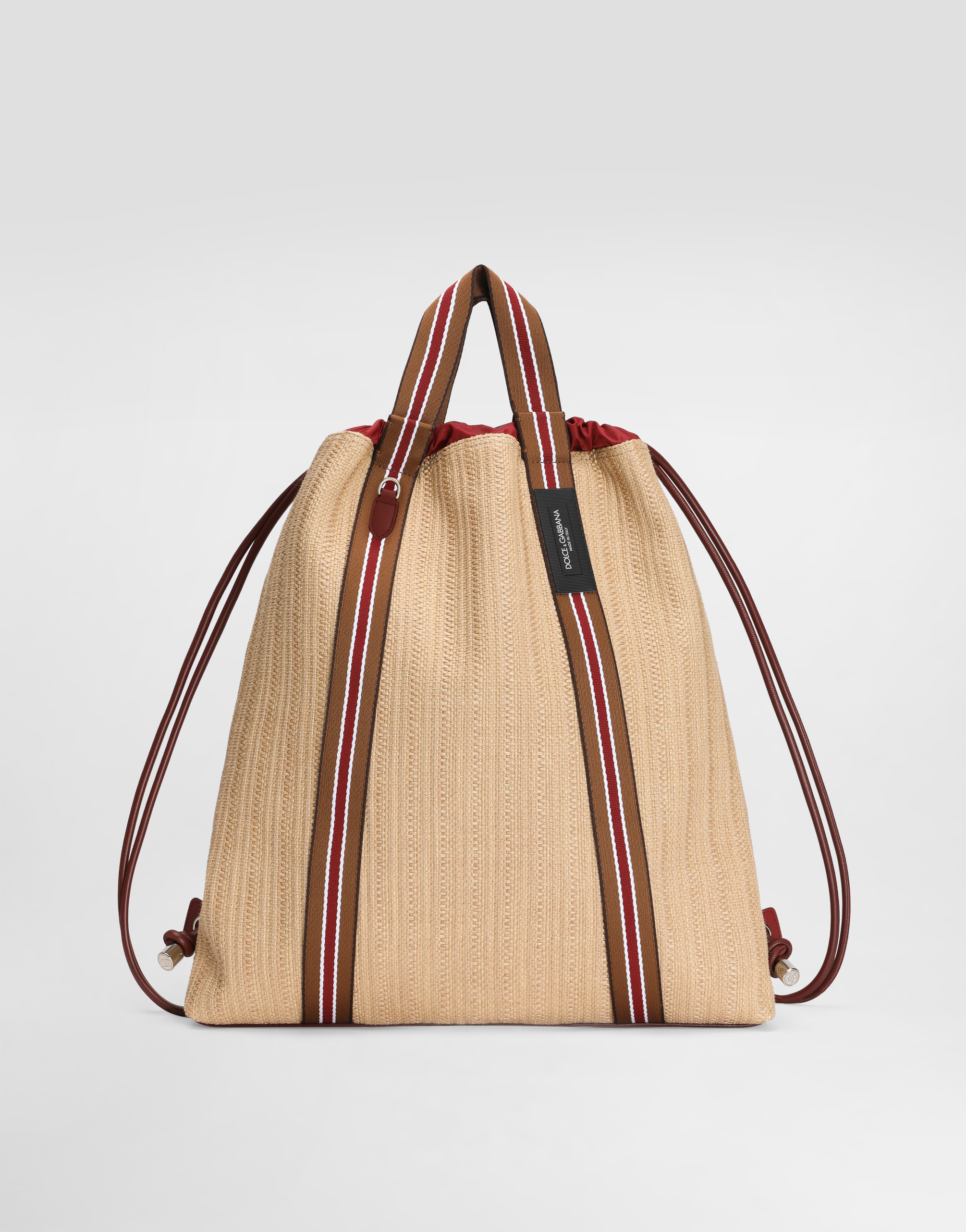 Giuseppe LAVA メンズバッグ Essenza backpack in raffia in Multicolor for Men | Dolce&Gabbana® US