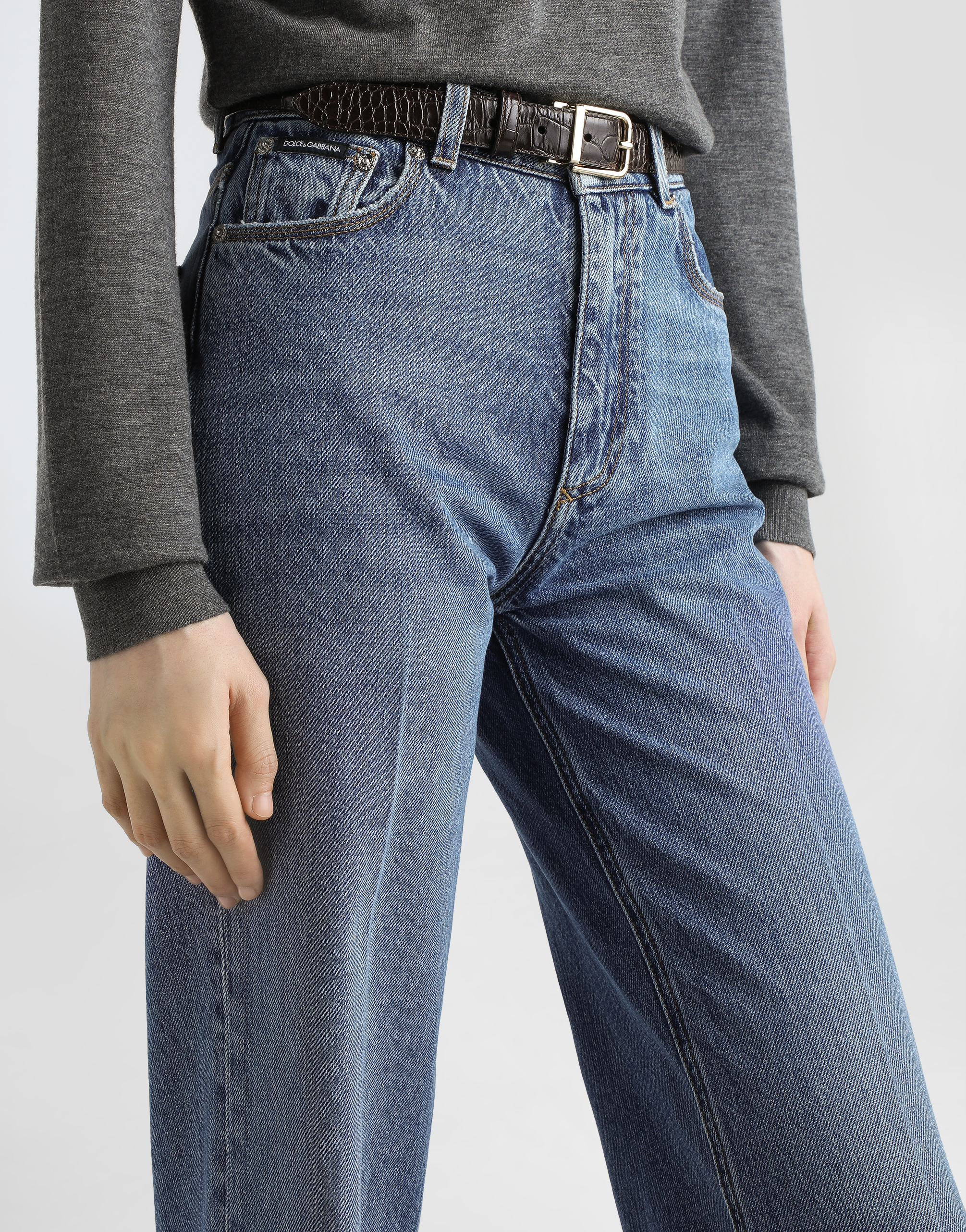 5-pocket denim trousers