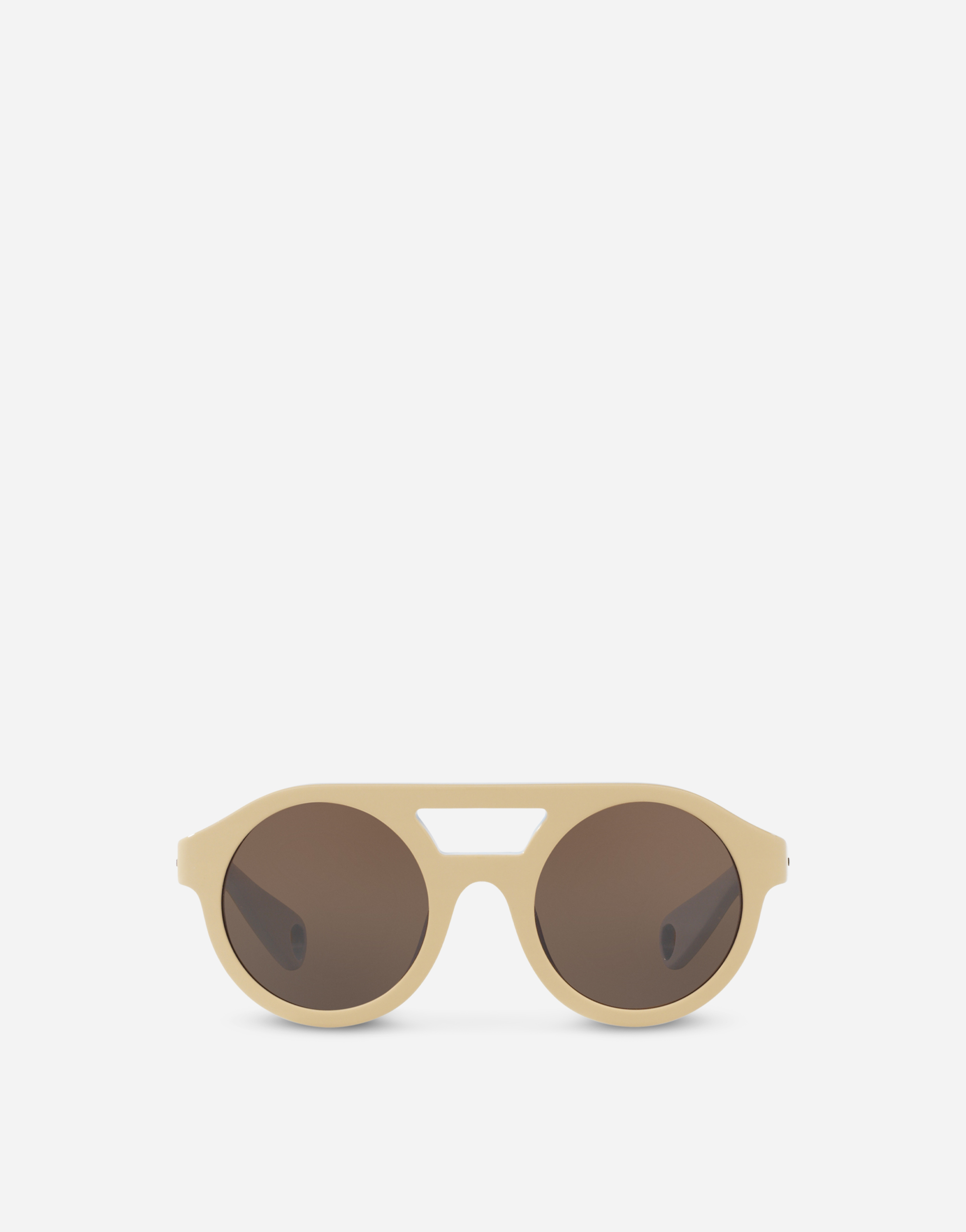 Dolce & Gabbana Kids' Mimmo Sunglasses In Beige And Light Blue