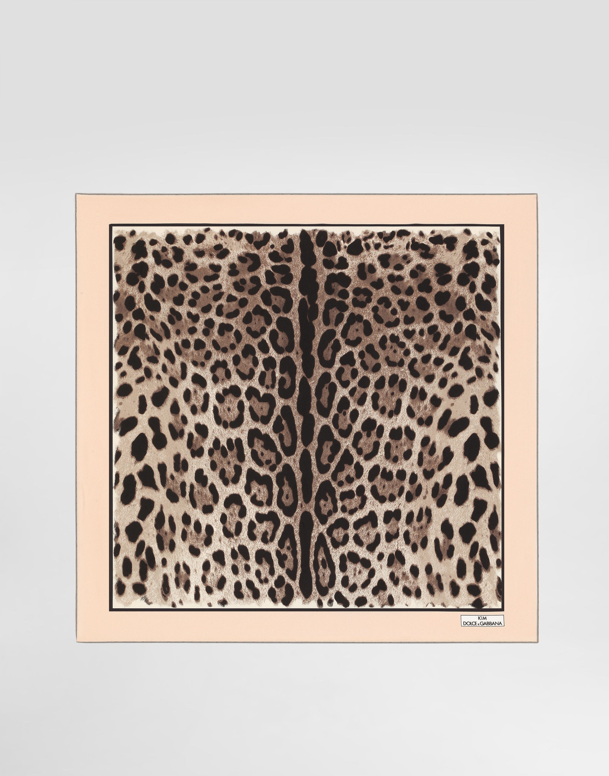 KIM DOLCE&GABBANA Leopard-print twill scarf (70 x 70)